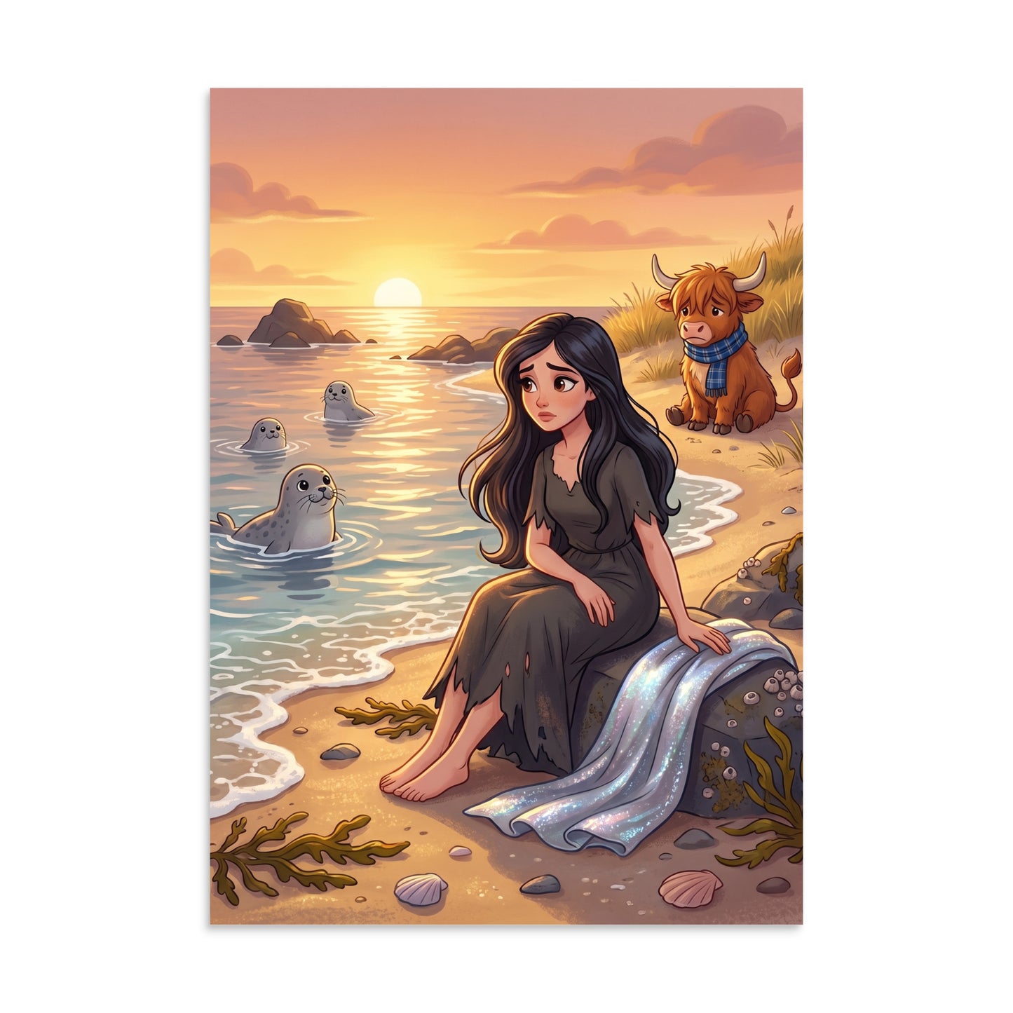 SELKIE Art Print | A3 | Scottish folklore wall art