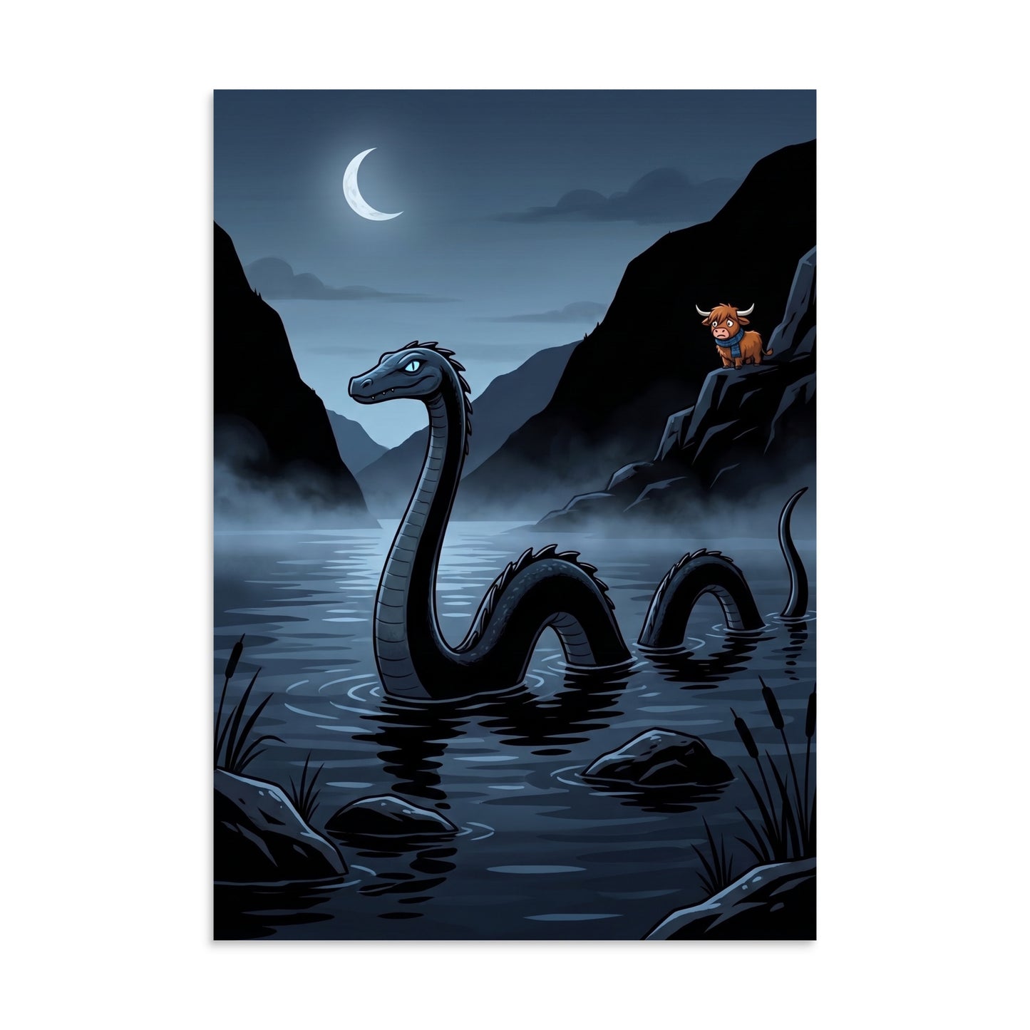 MORAG Art Print | A3 | Scottish folklore wall art