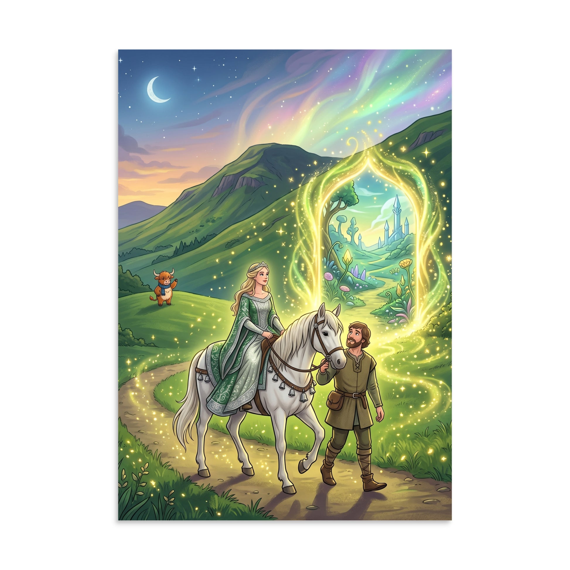THOMAS THE RHYMER Art Print | A3 | Scottish folklore wall art