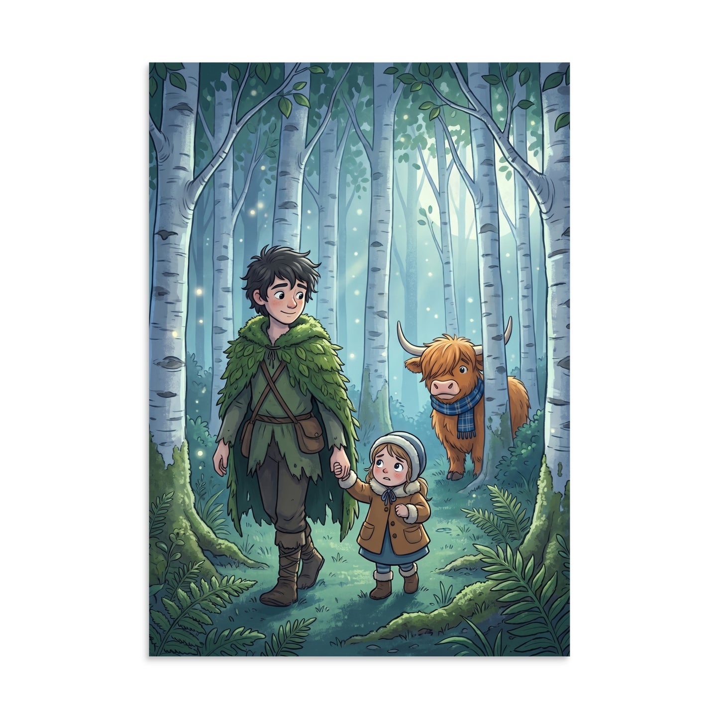 THE GHILLIE DHU Art Print | A3 | Scottish folklore wall art