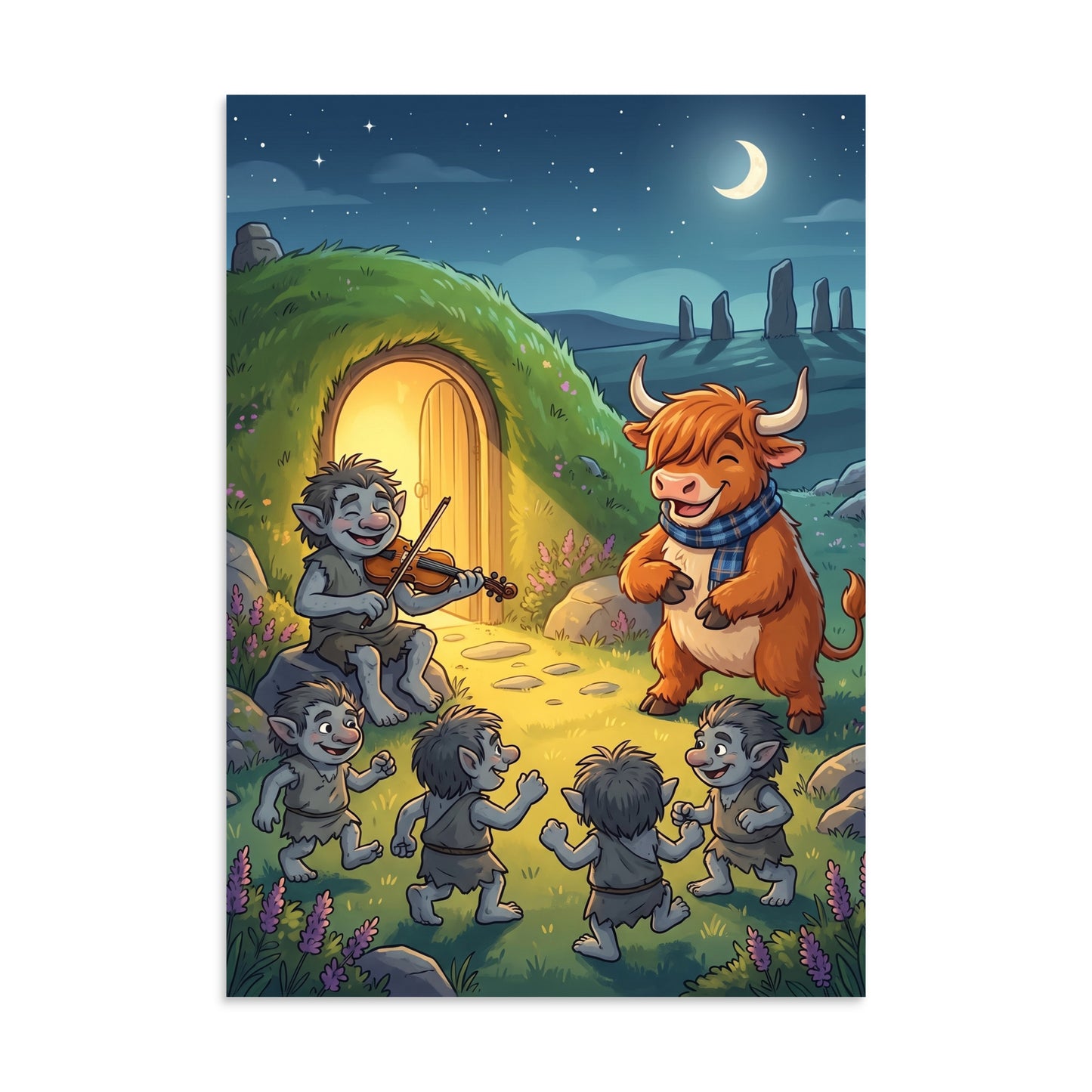 THE TROWS Art Print | A3 | Scottish folklore wall art