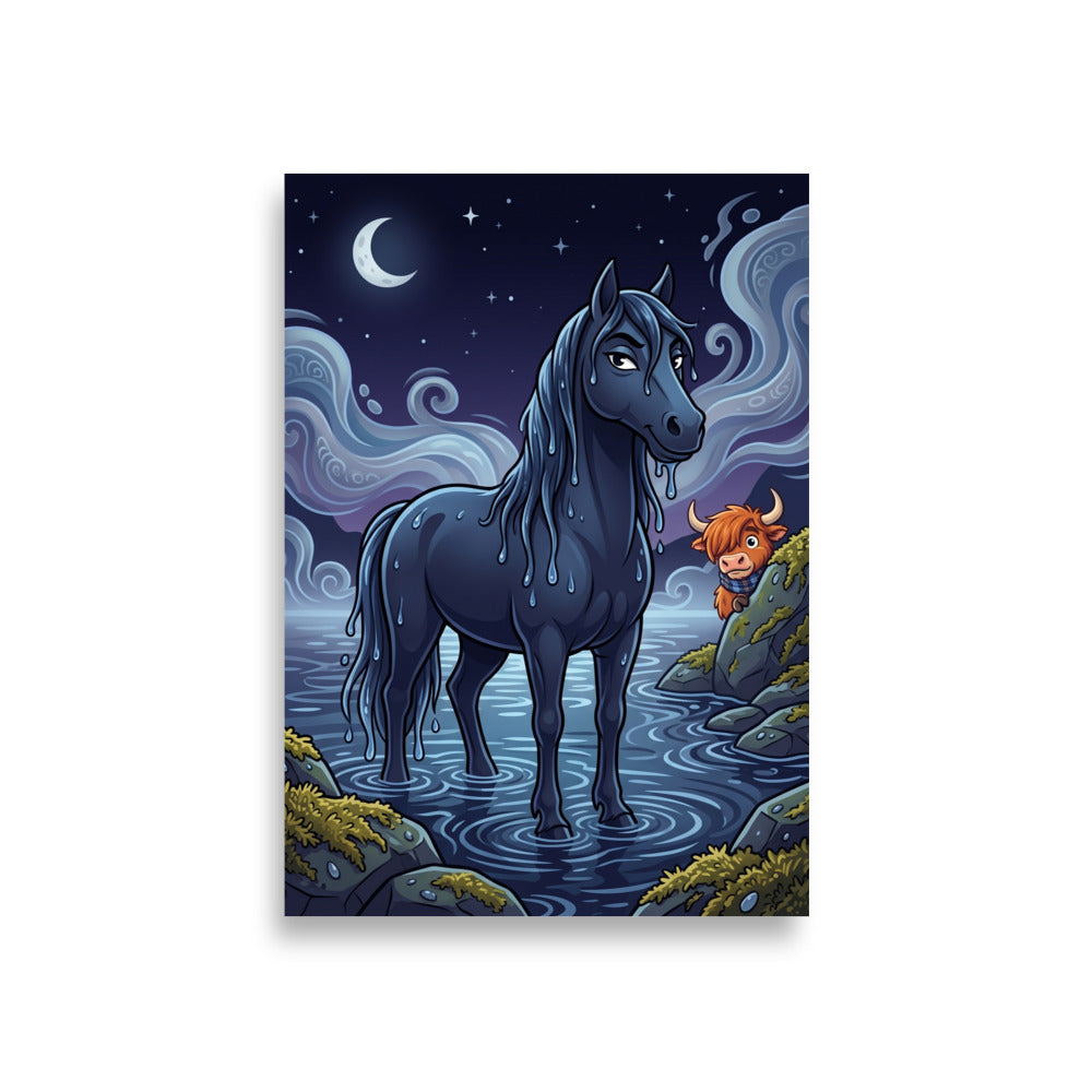 KELPIE Art Print | A1 | Scottish folklore wall art