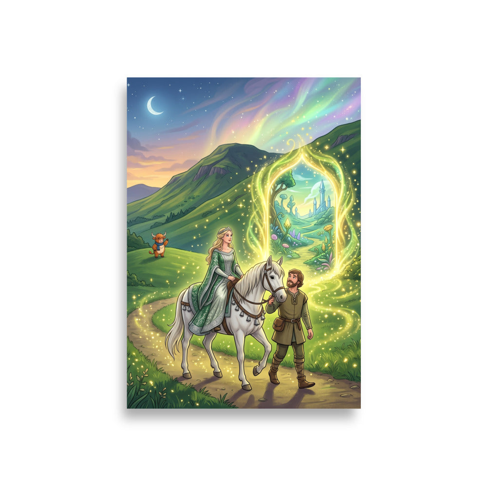 THOMAS THE RHYMER Art Print | A1 | Scottish folklore wall art