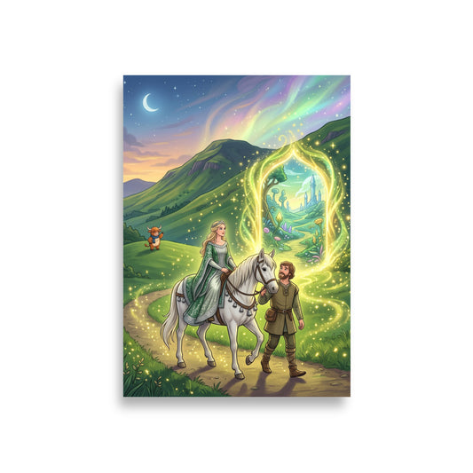 THOMAS THE RHYMER Art Print | A1 | Scottish folklore wall art