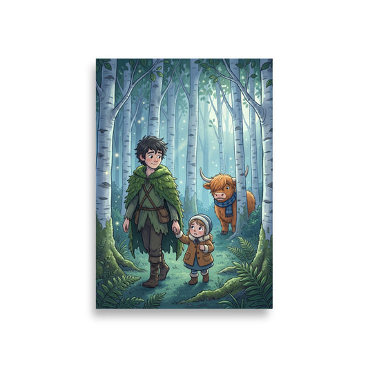 THE GHILLIE DHU Art Print | A1 | Scottish folklore wall art