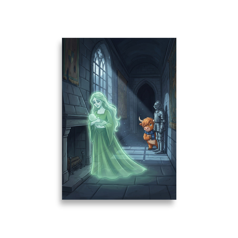 THE GREEN LADY Art Print | A1 | Scottish folklore wall art