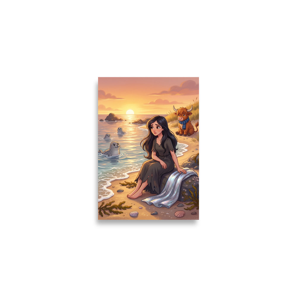 SELKIE Art Print | A2 | Scottish folklore wall art