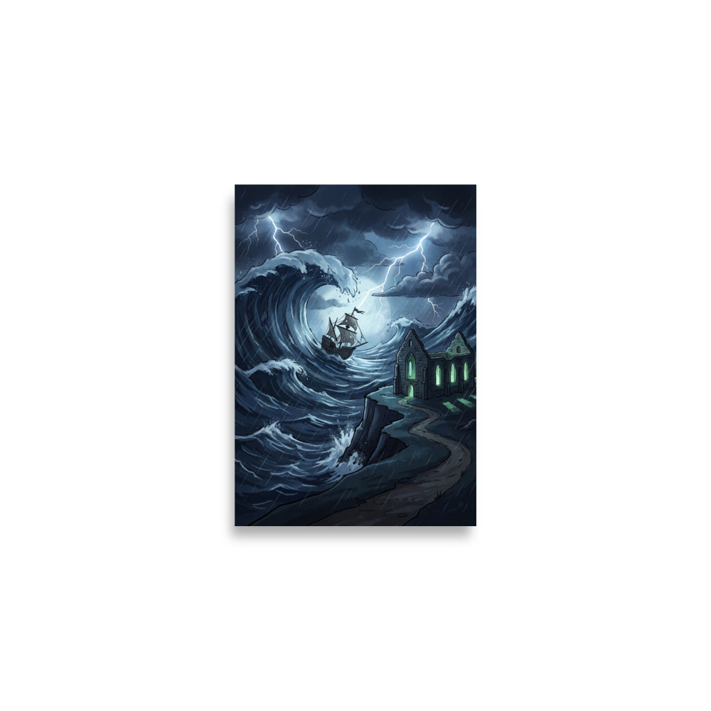 THE NORTH BERWICK WITCHES Art Print | A2 | Scottish folklore wall art