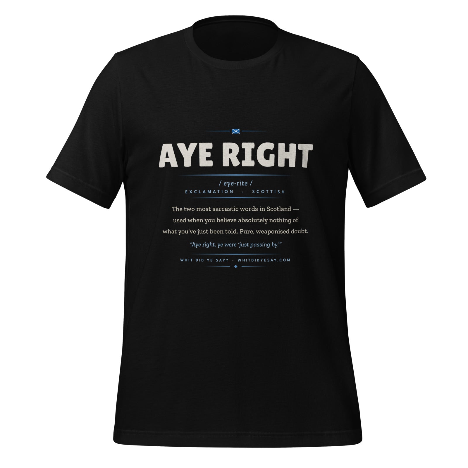 AYE RIGHT | Black | Ghost 3