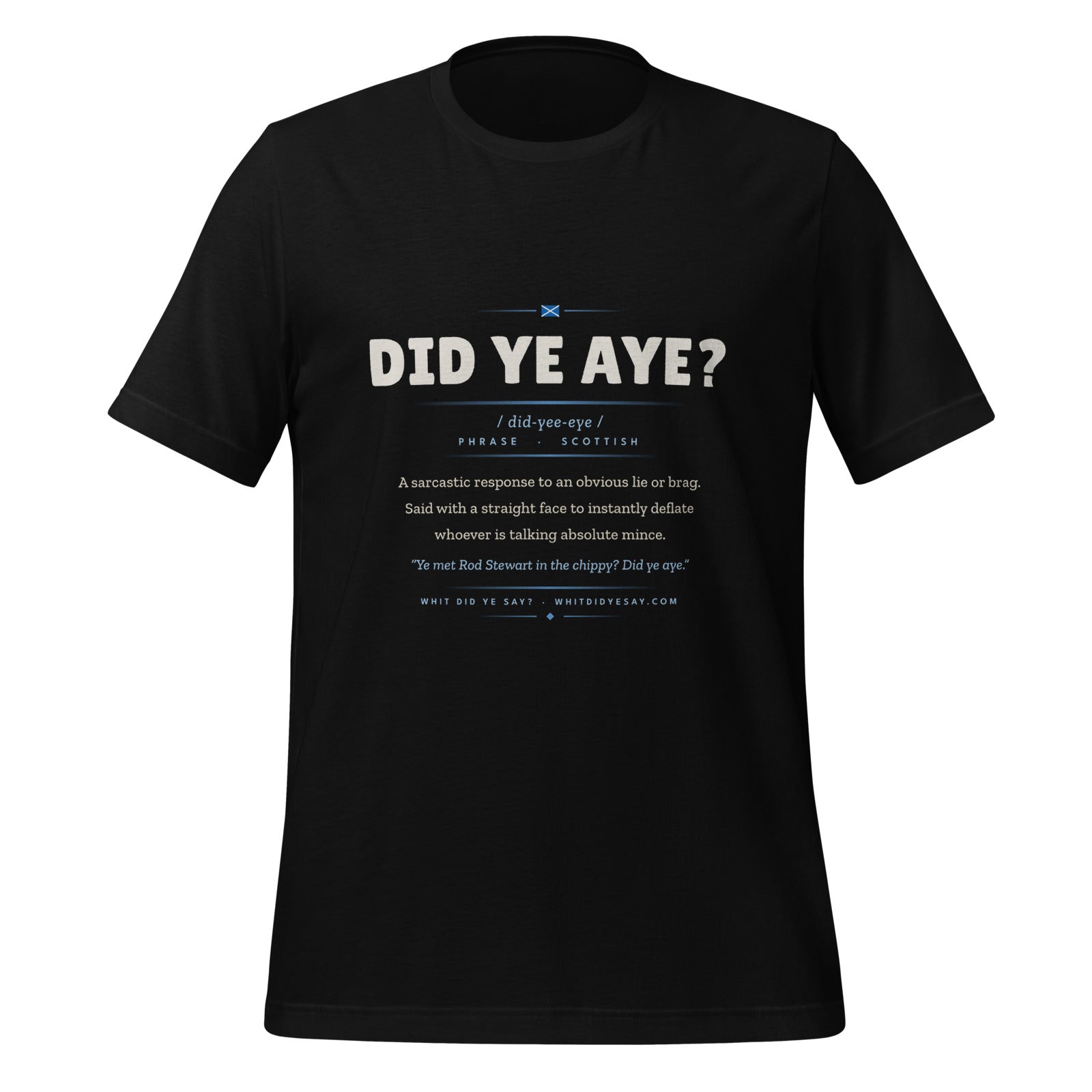 DID YE AYE? | Black | Ghost 3