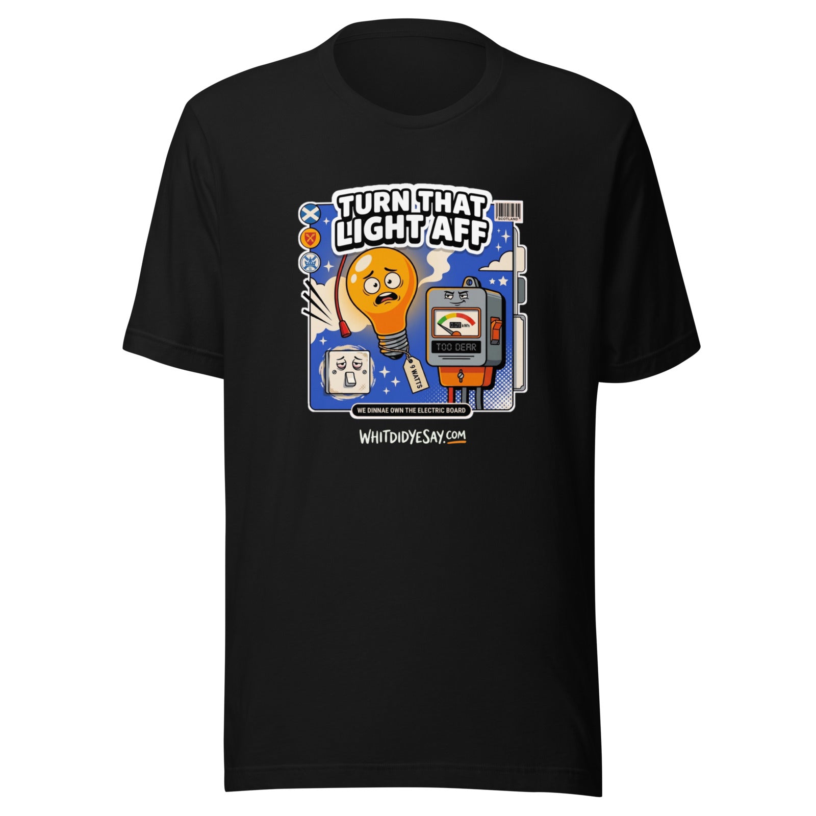 Turn That Light Aff - The Maw Tee | Black | Ghost