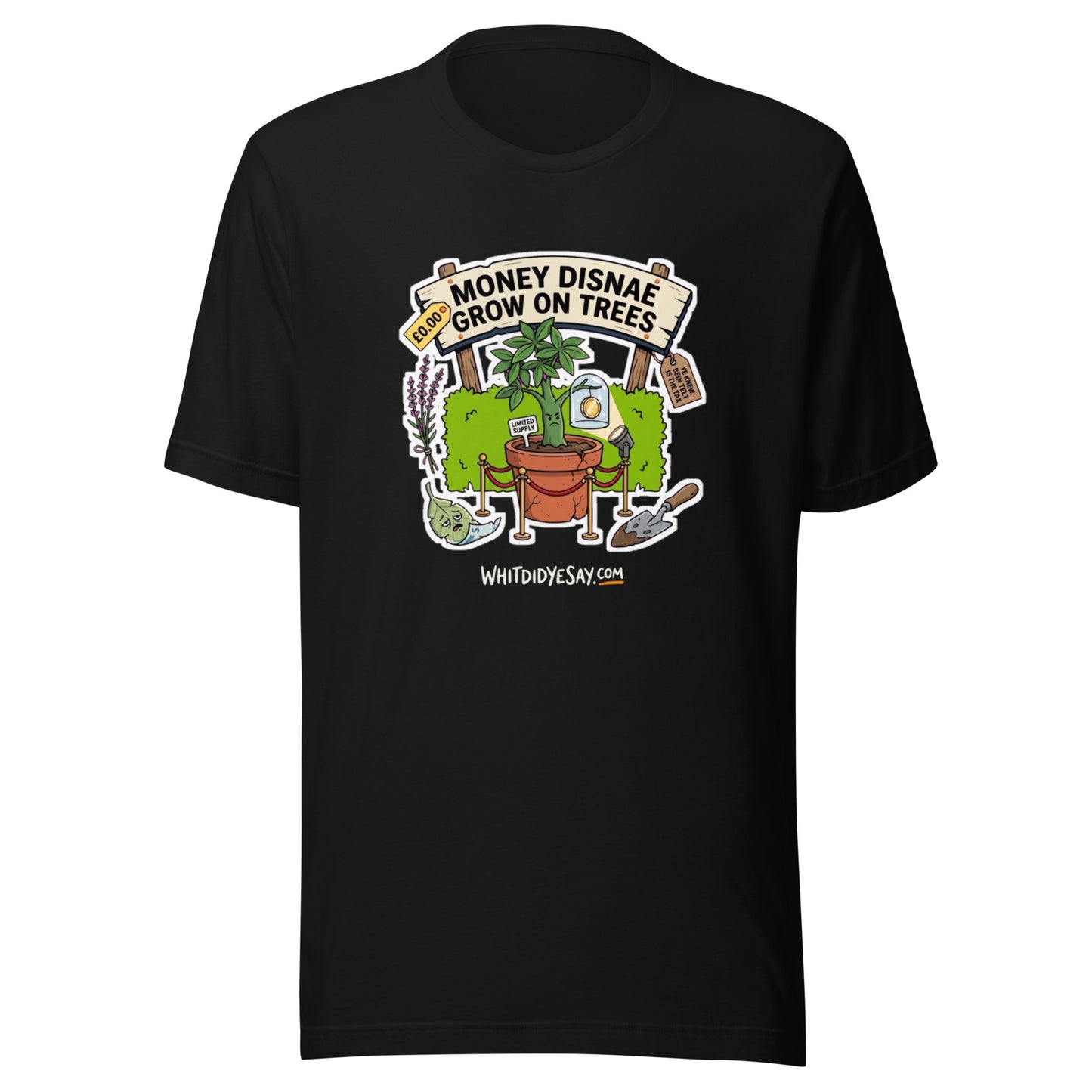 Money Disnae Grow on Trees - The Maw Tee | Black | Ghost