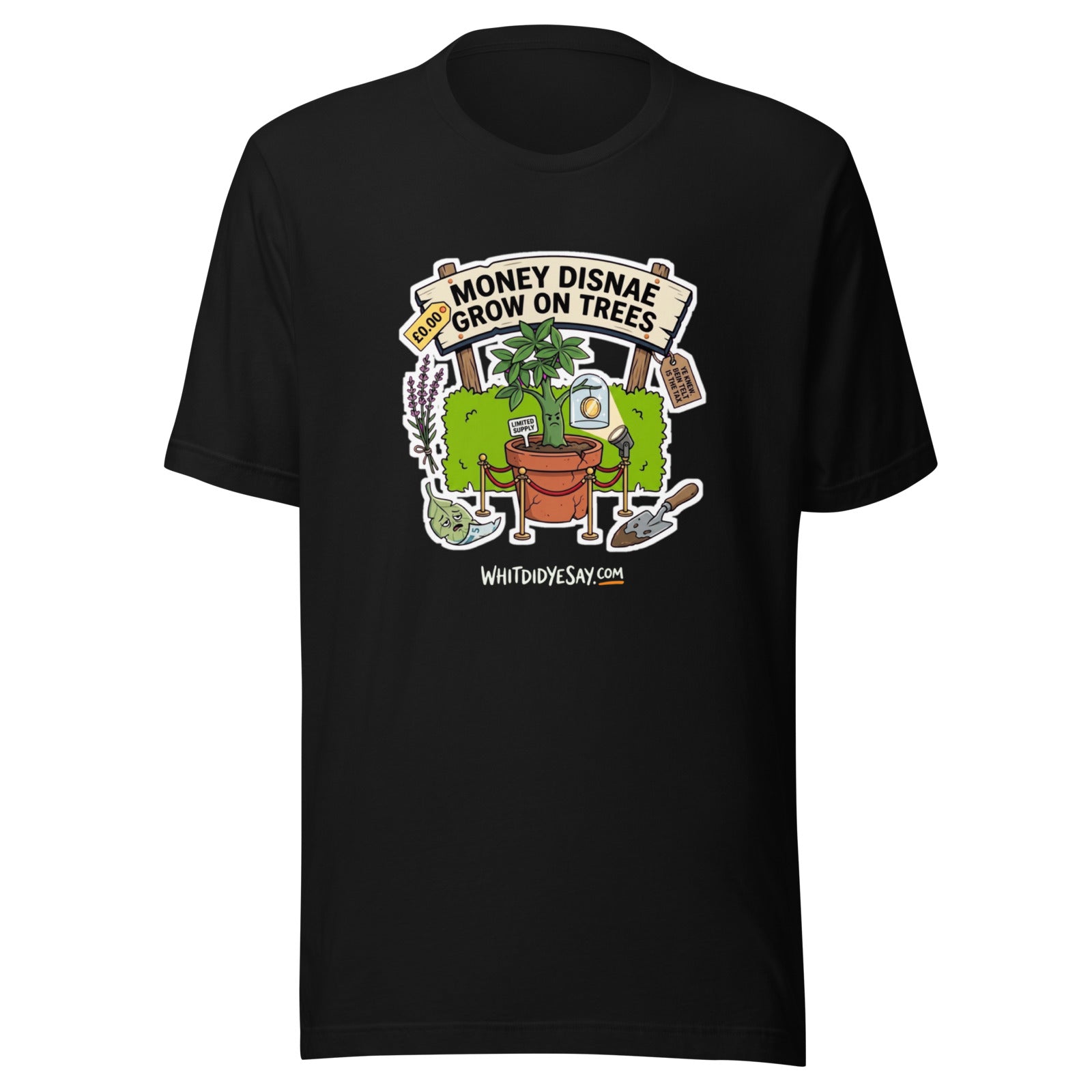 Money Disnae Grow on Trees - The Maw Tee | Black | Ghost