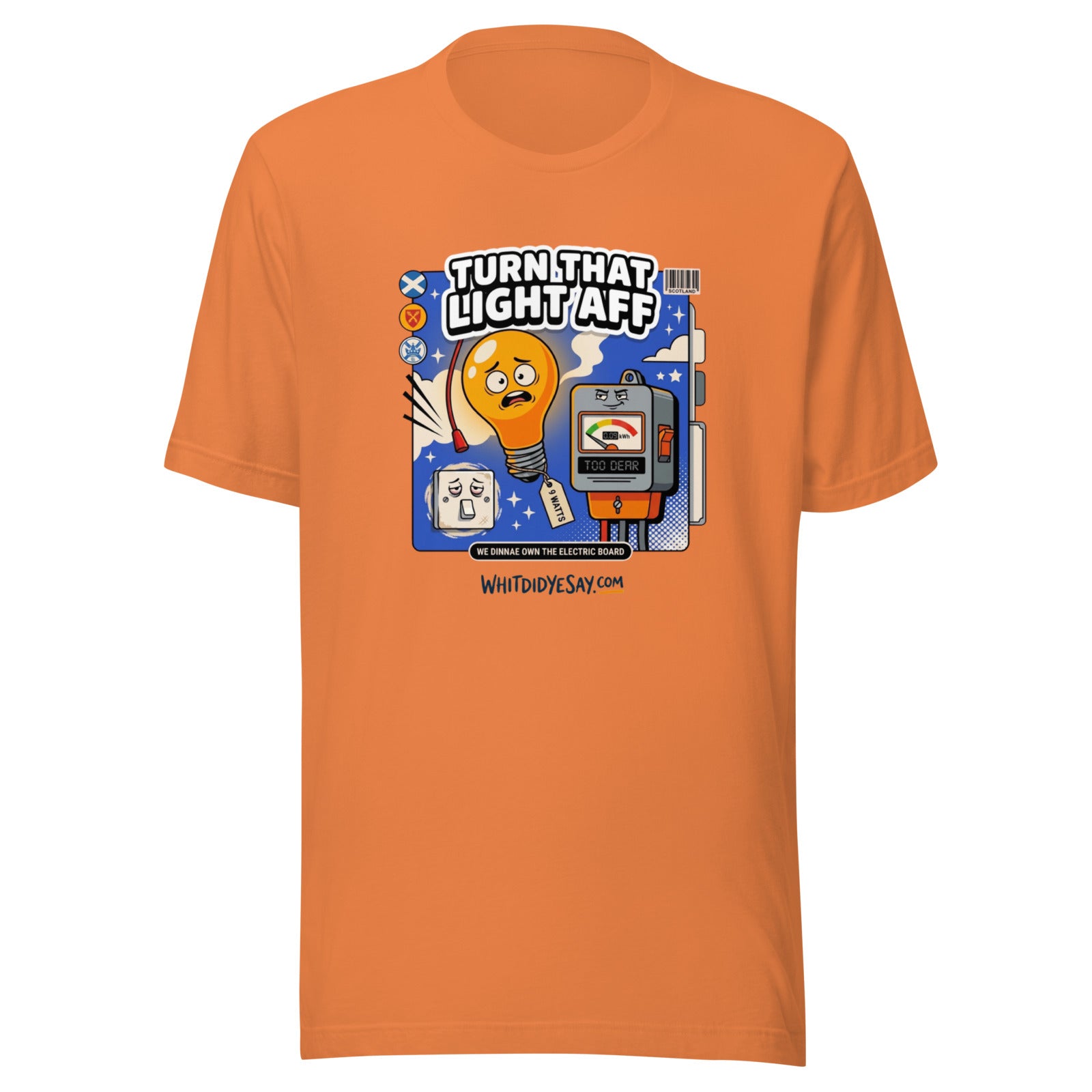 Turn That Light Aff - The Maw Tee | Burnt Orange | Ghost