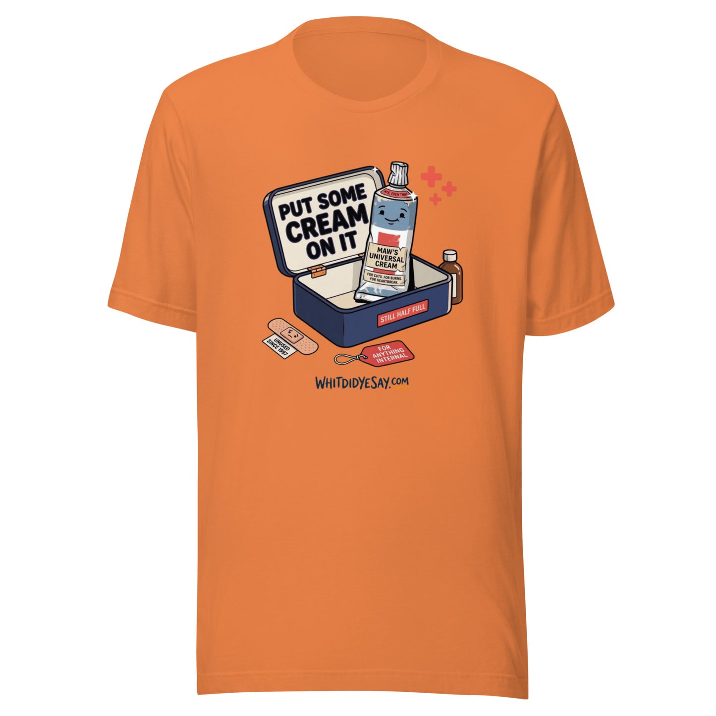 Put Some Cream on It - The Maw Tee | Burnt Orange | Ghost