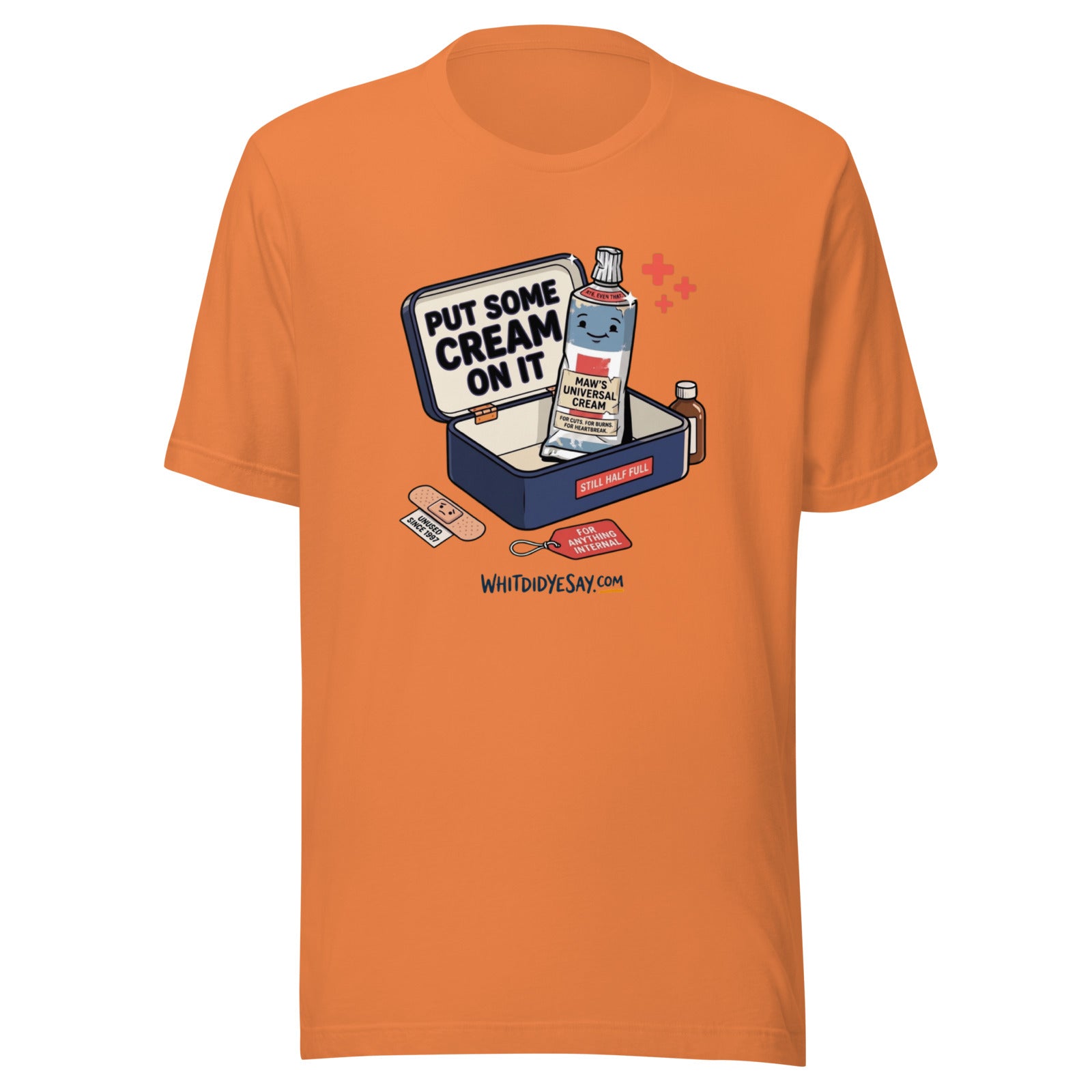 Put Some Cream on It - The Maw Tee | Burnt Orange | Ghost