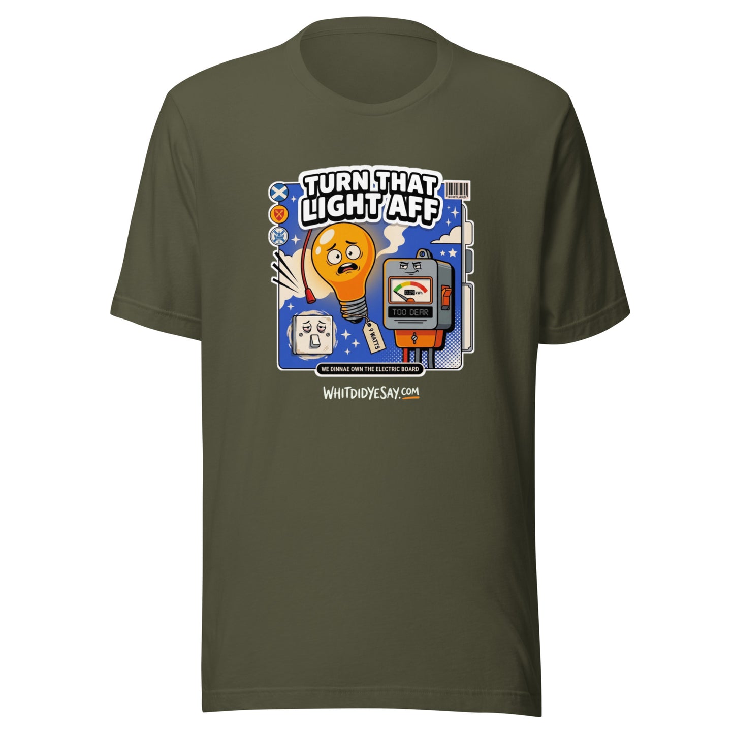 Turn That Light Aff - The Maw Tee | Military Green | Ghost