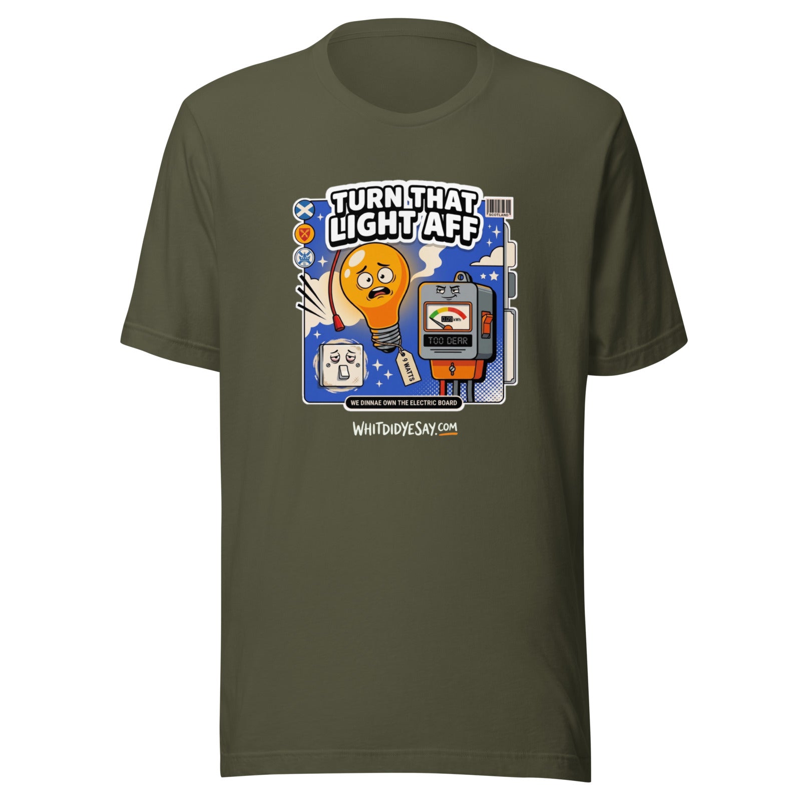 Turn That Light Aff - The Maw Tee | Military Green | Ghost