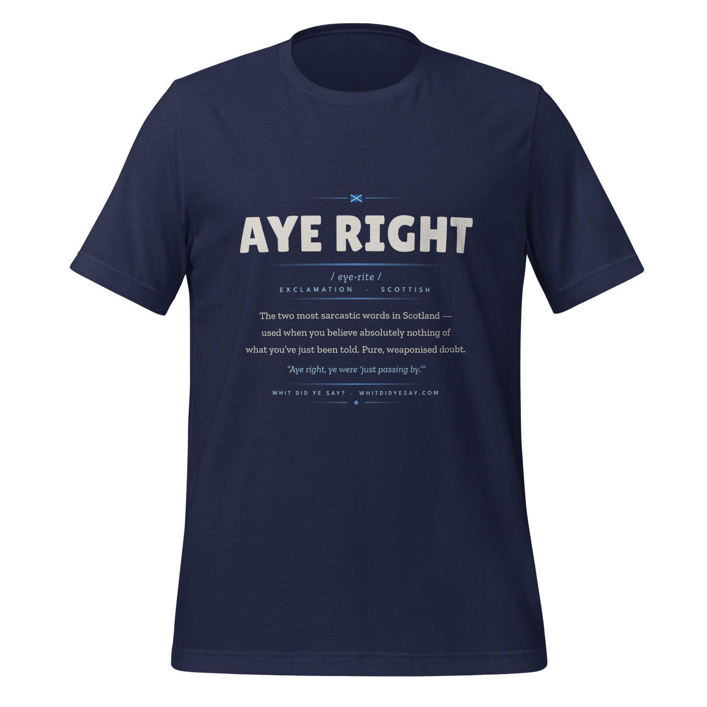 AYE RIGHT | Navy | Ghost 3