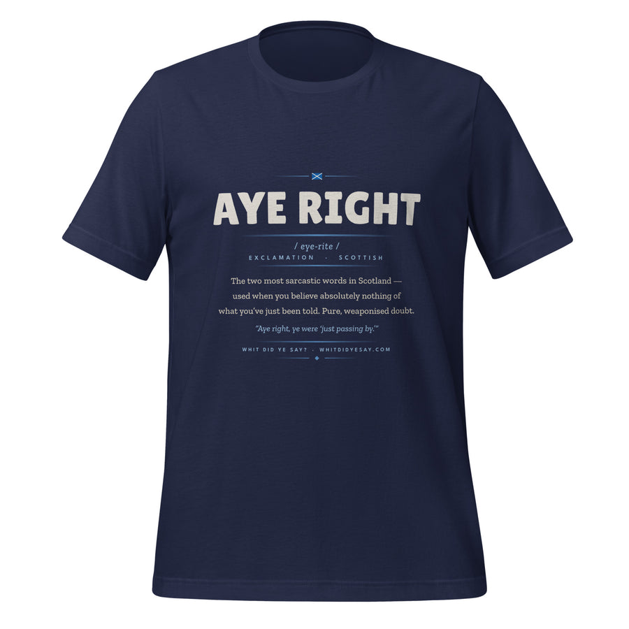 AYE RIGHT | Navy | Ghost 3