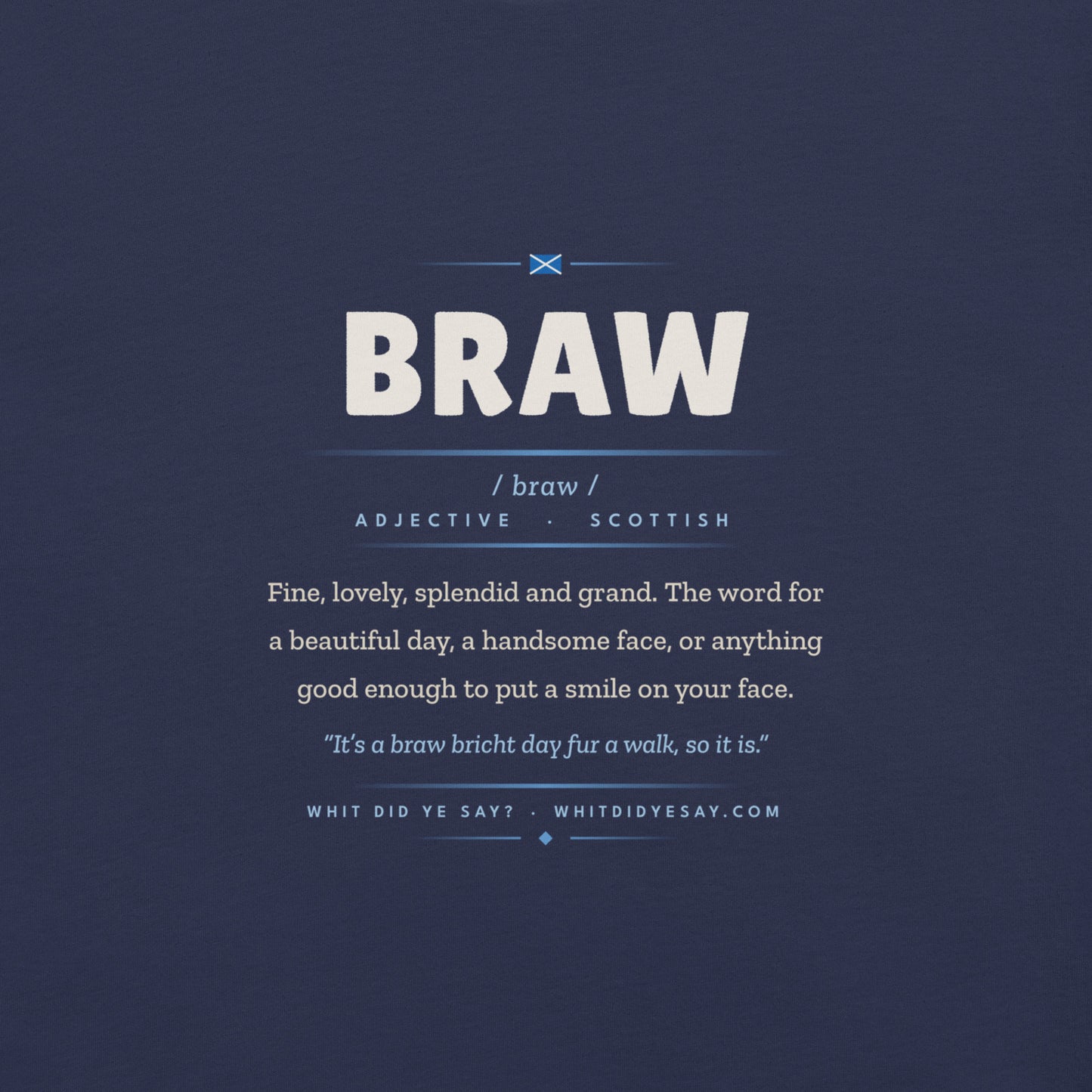 BRAW | Navy | Zoomed In