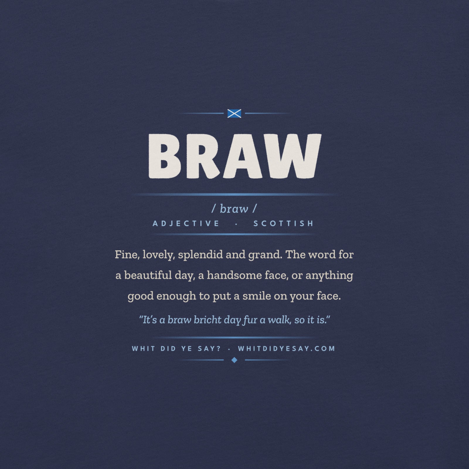 BRAW | Navy | Zoomed In