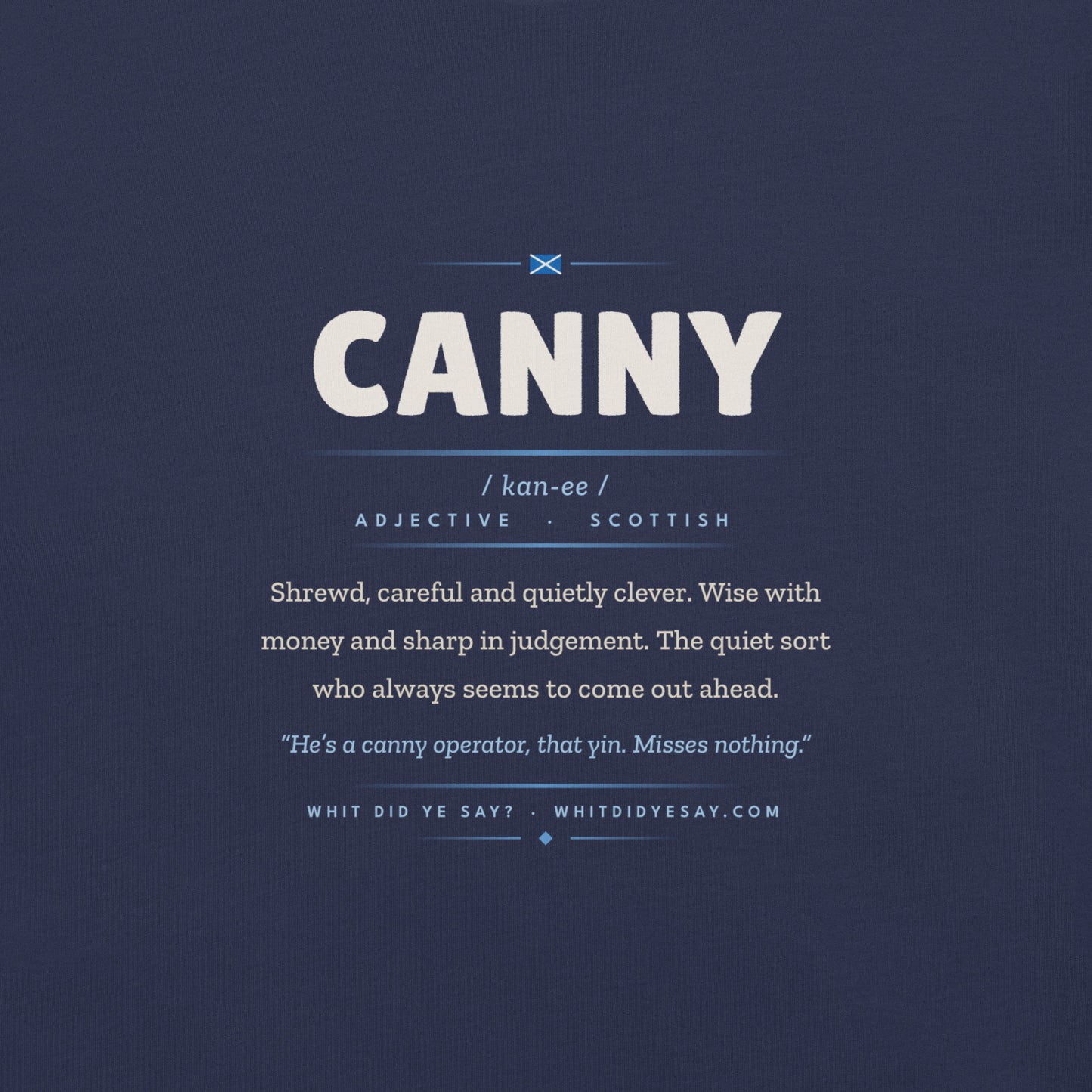 CANNY | Navy | Zoomed In