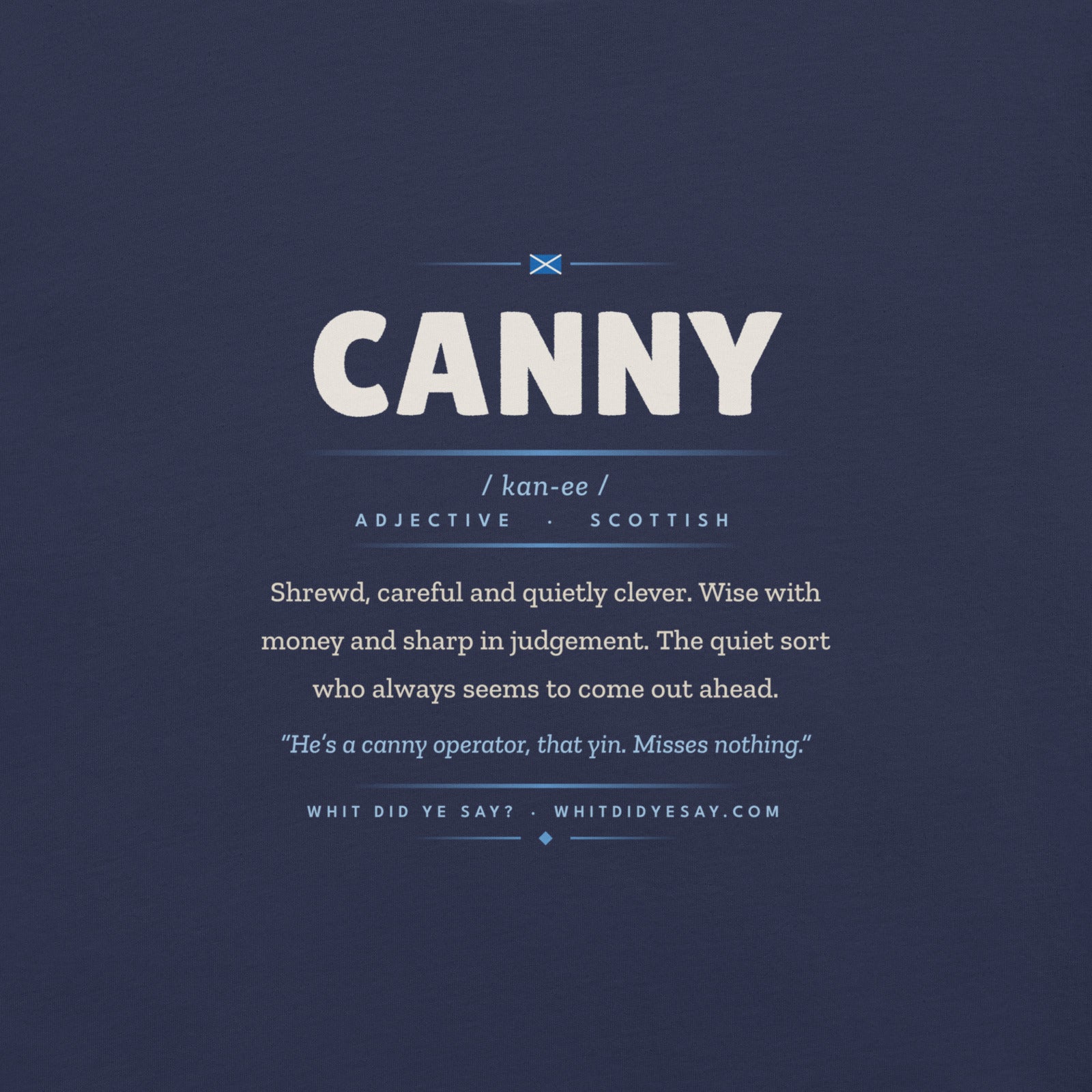 CANNY | Navy | Zoomed In