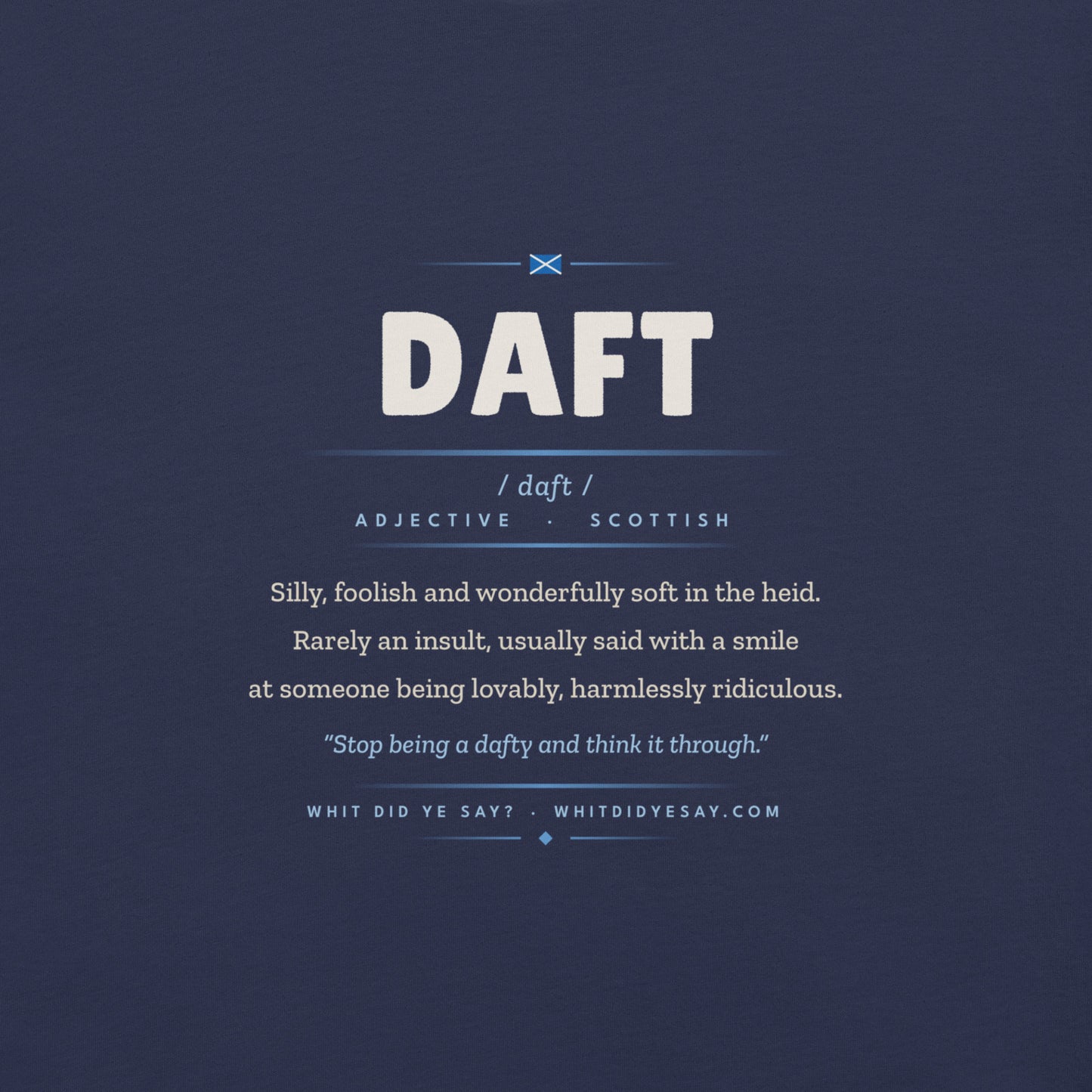 DAFT | Navy | Zoomed In