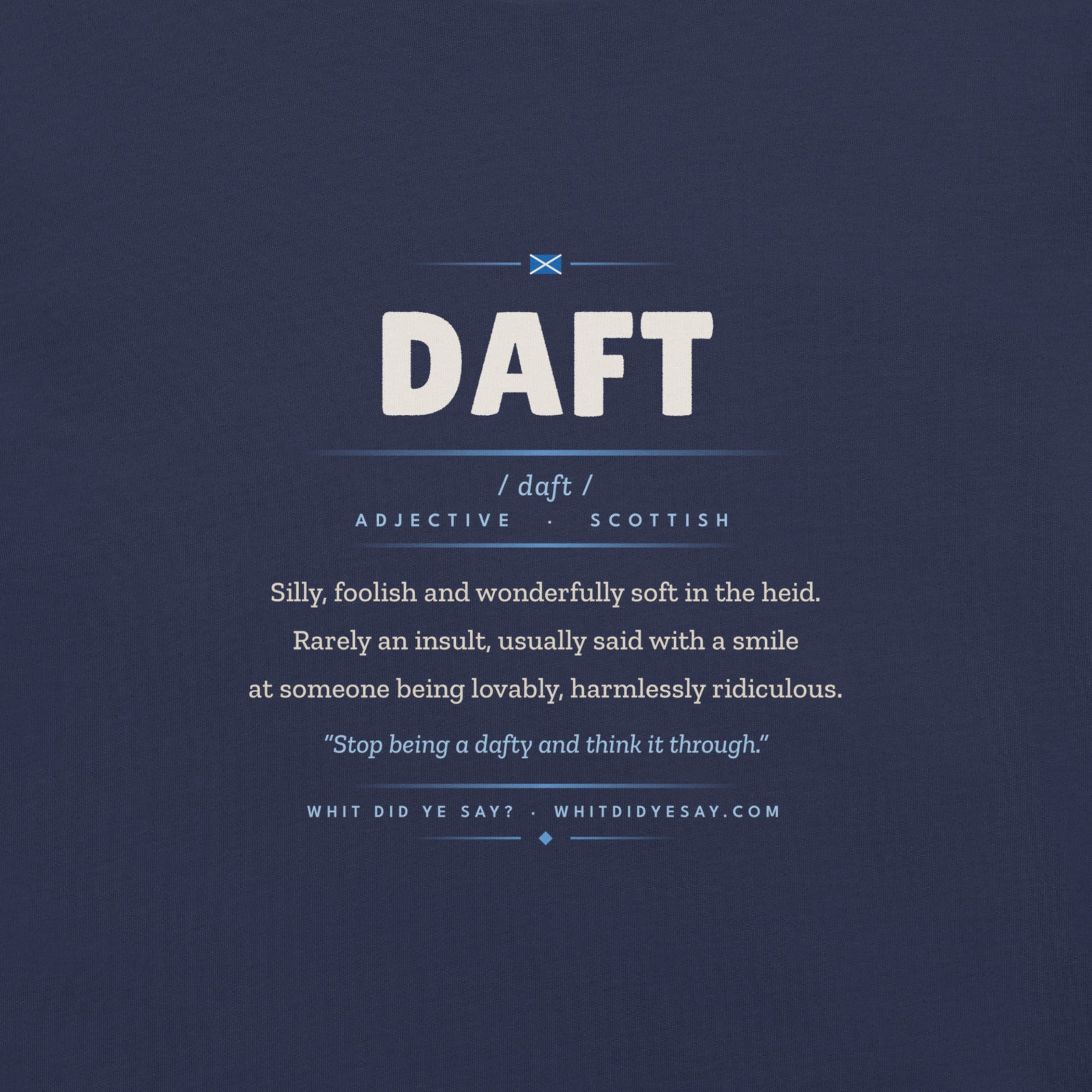 DAFT | Navy | Zoomed In