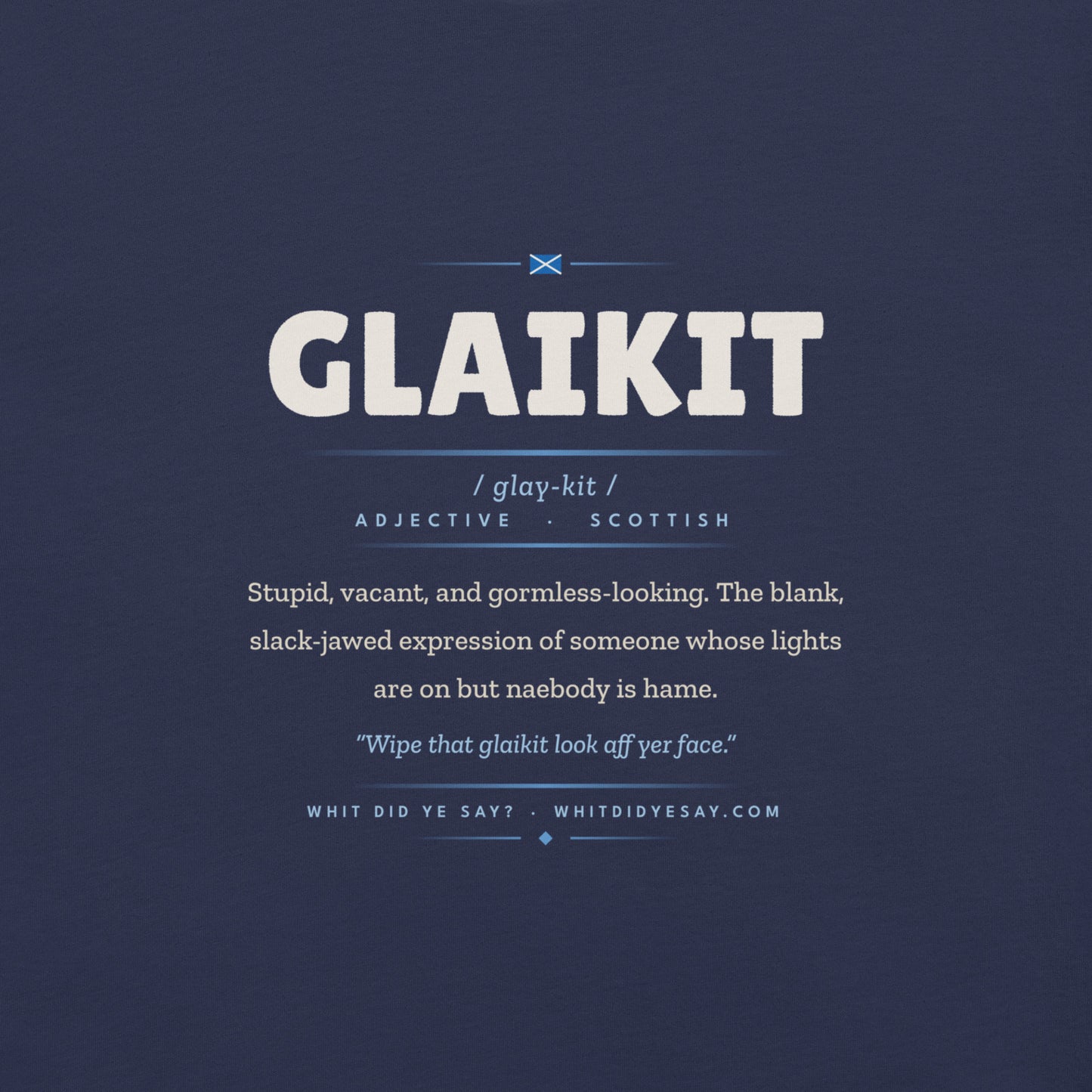 GLAIKIT | Navy | Zoomed In