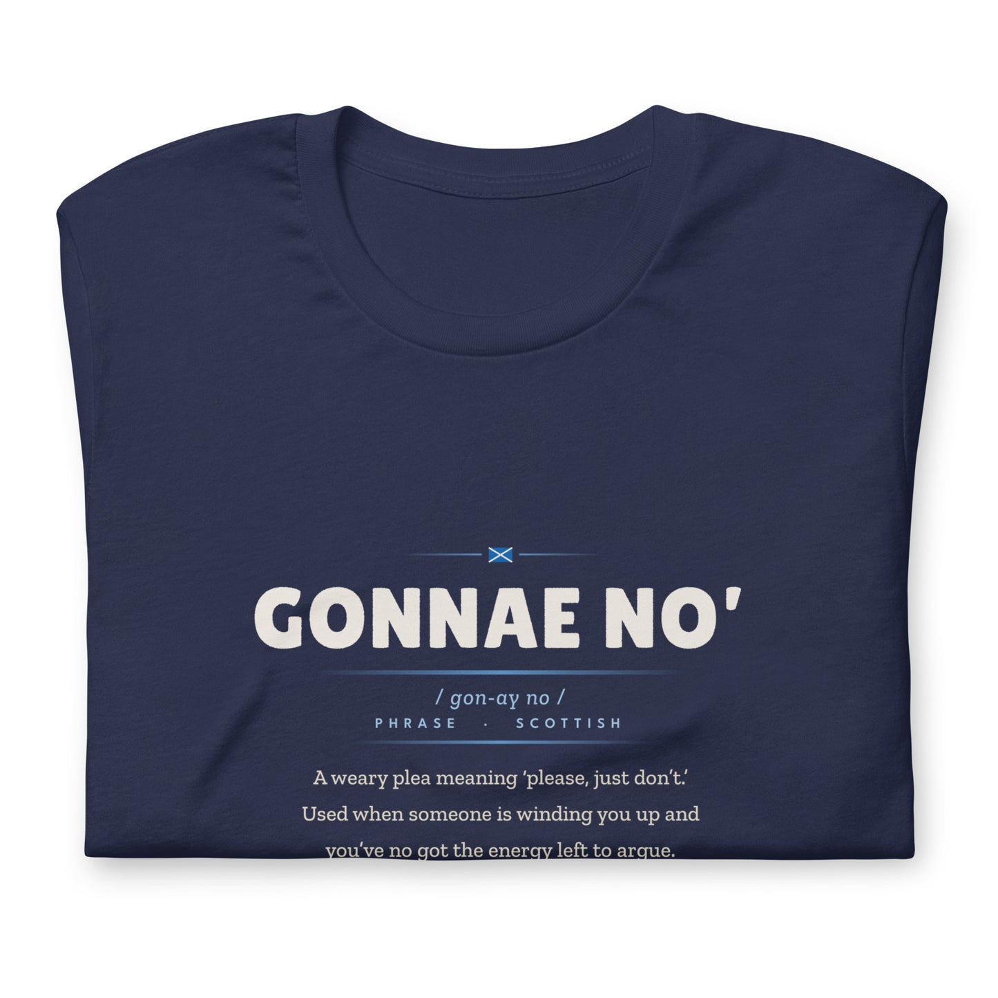 GONNAE NO' | Navy | Folded