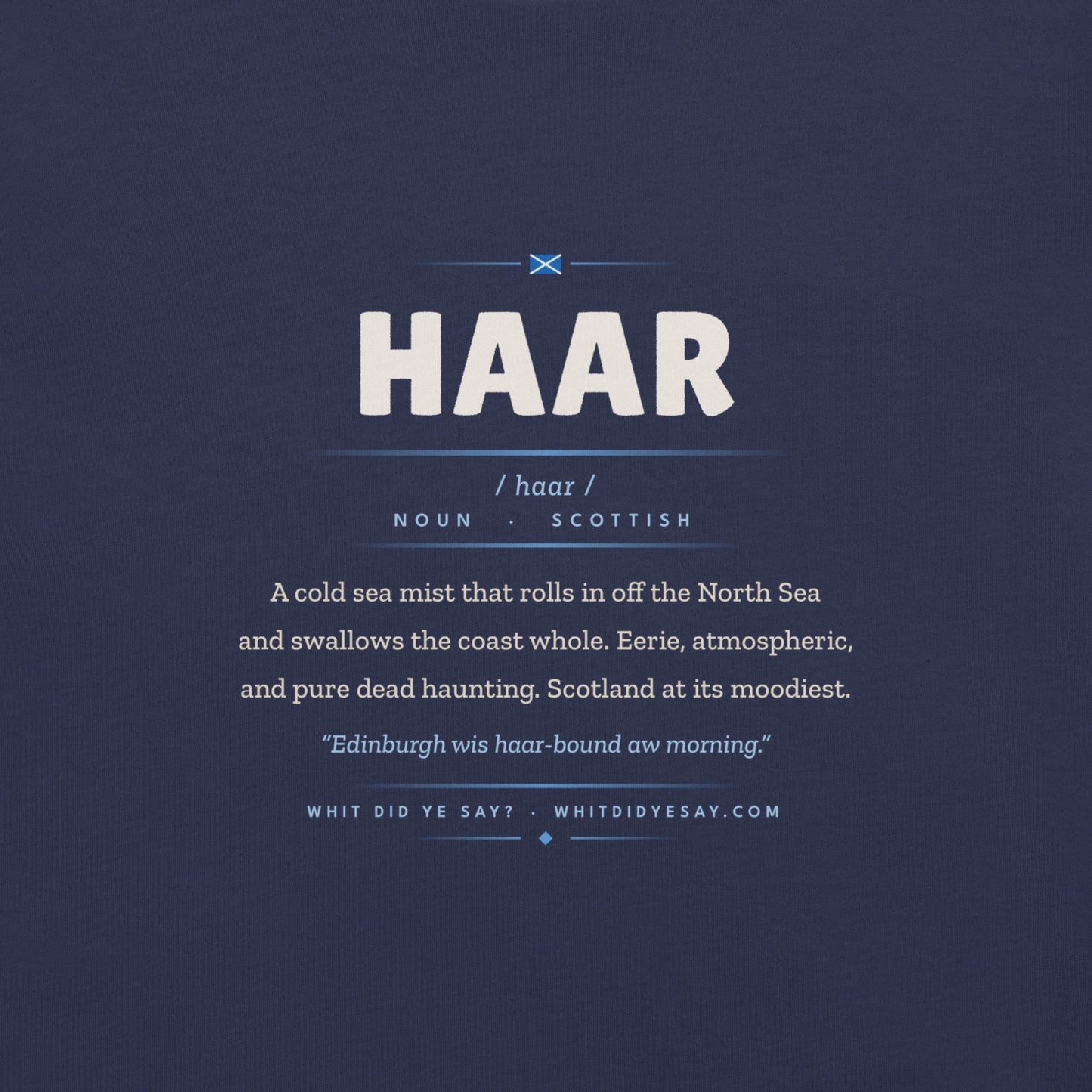 HAAR | Navy | Zoomed In