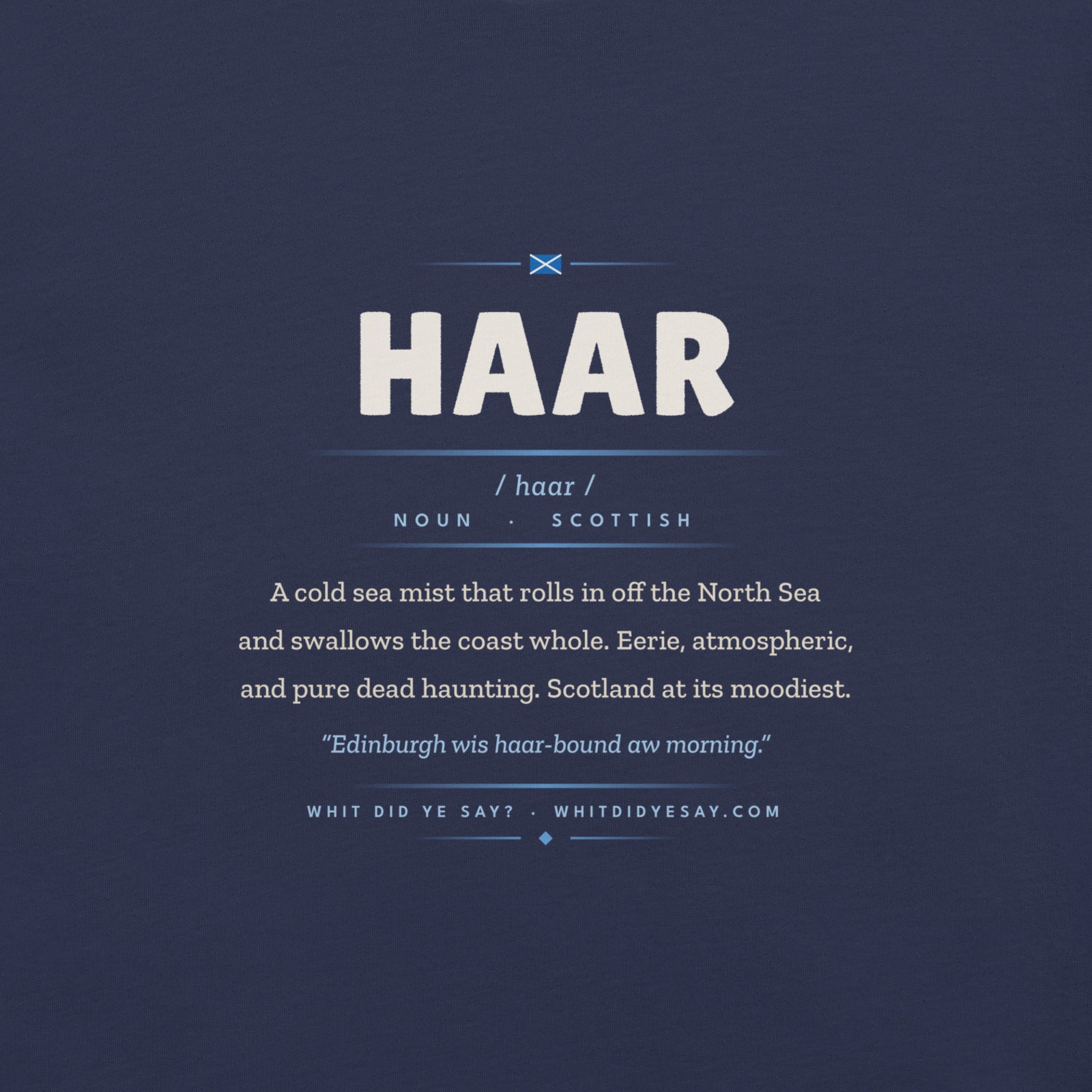 HAAR | Navy | Zoomed In