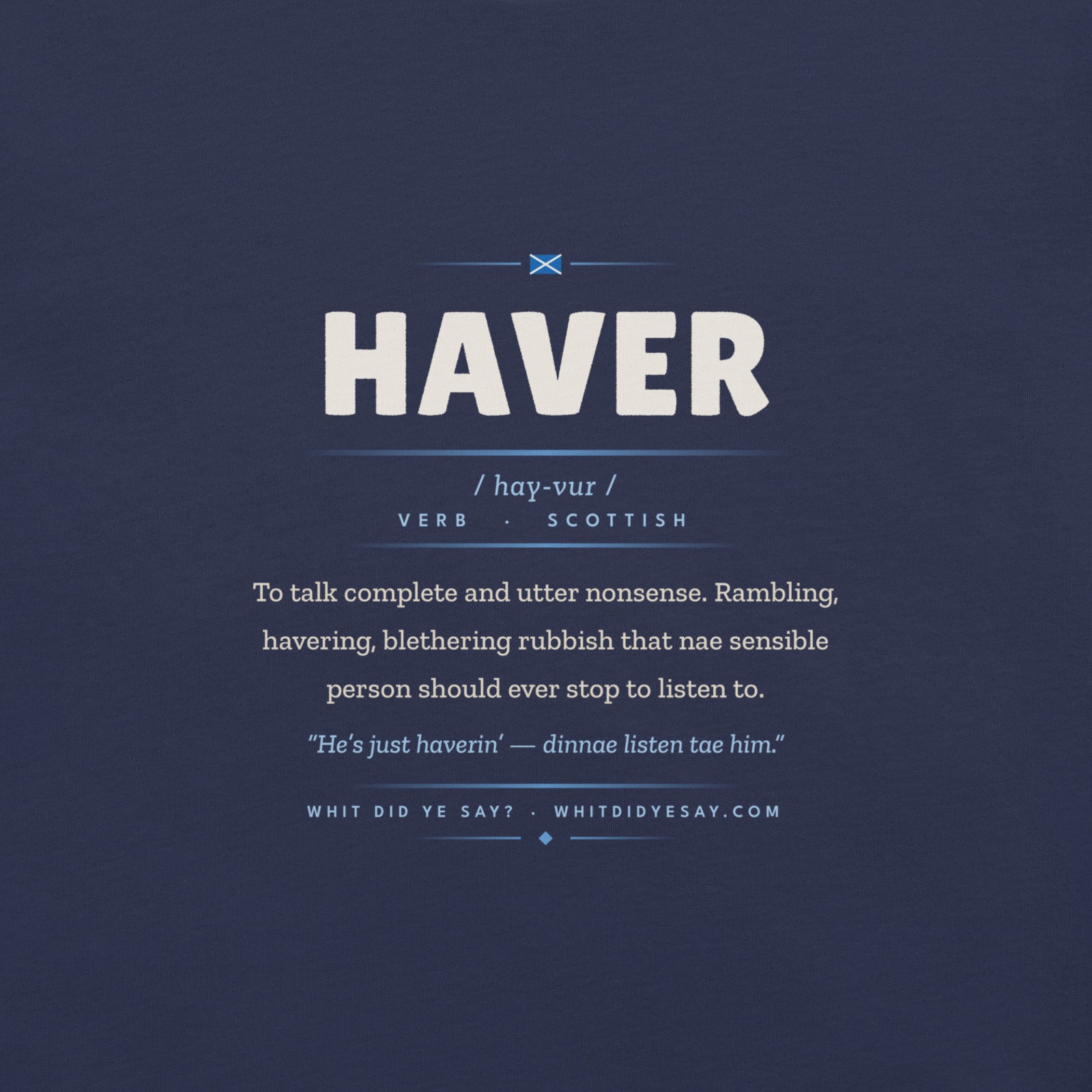HAVER | Navy | Zoomed In