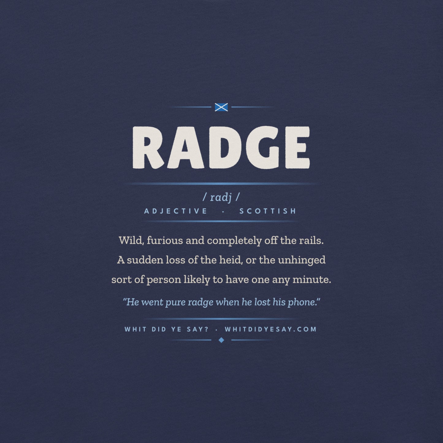 RADGE | Navy | Zoomed In