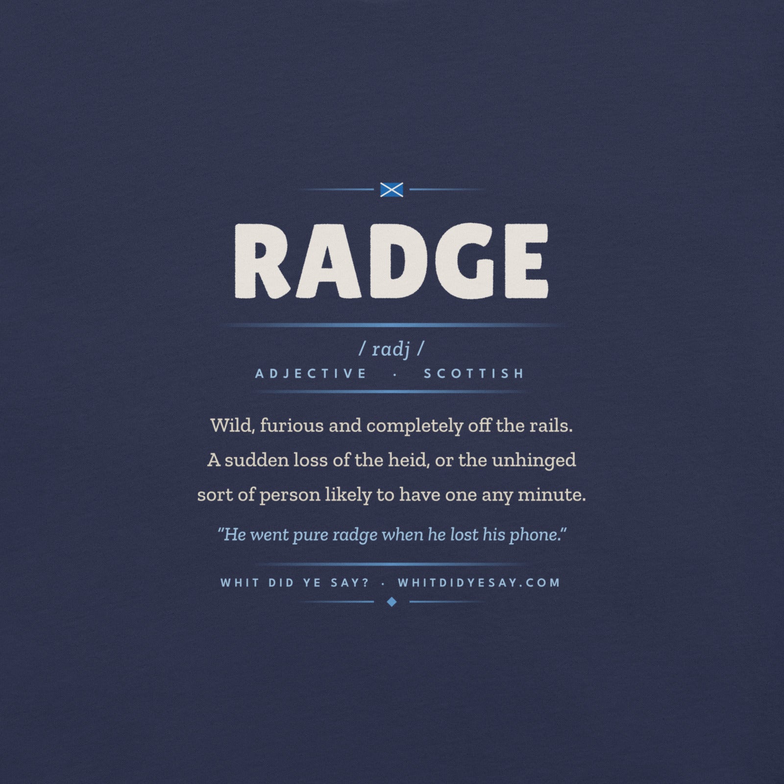 RADGE | Navy | Zoomed In