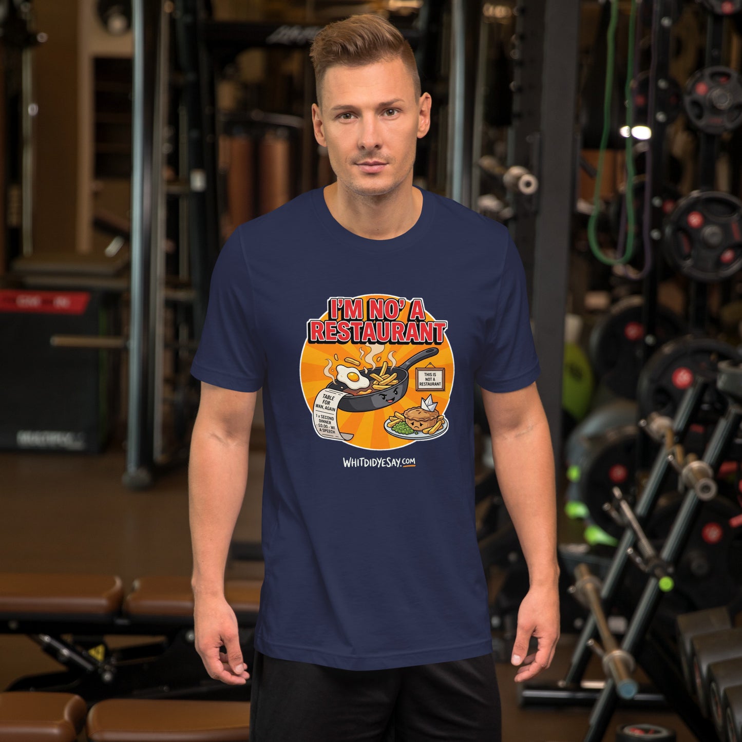 I'm No' a Restaurant The Maw Tee | Navy | Men's Lifestyle