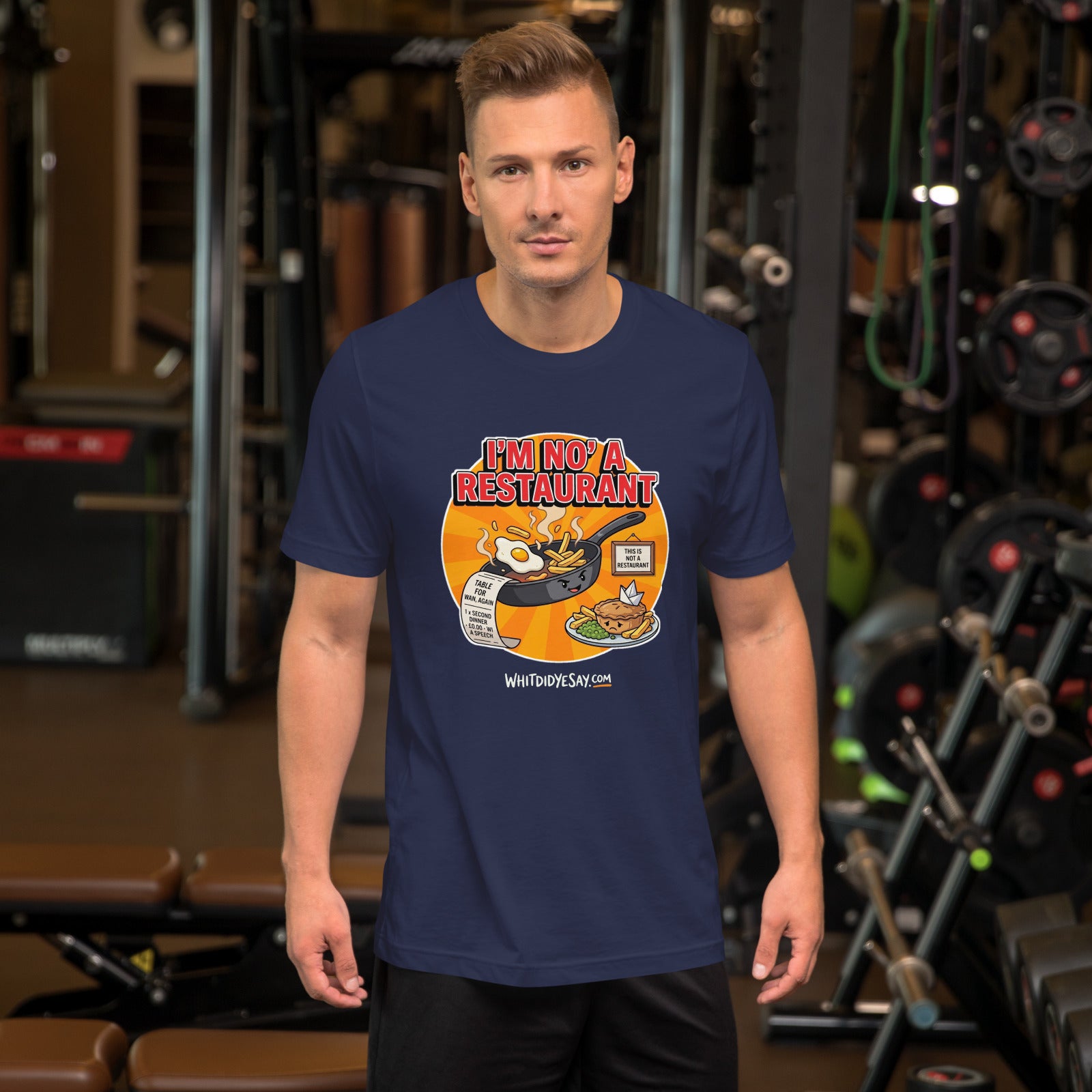 I'm No' a Restaurant The Maw Tee | Navy | Men's Lifestyle