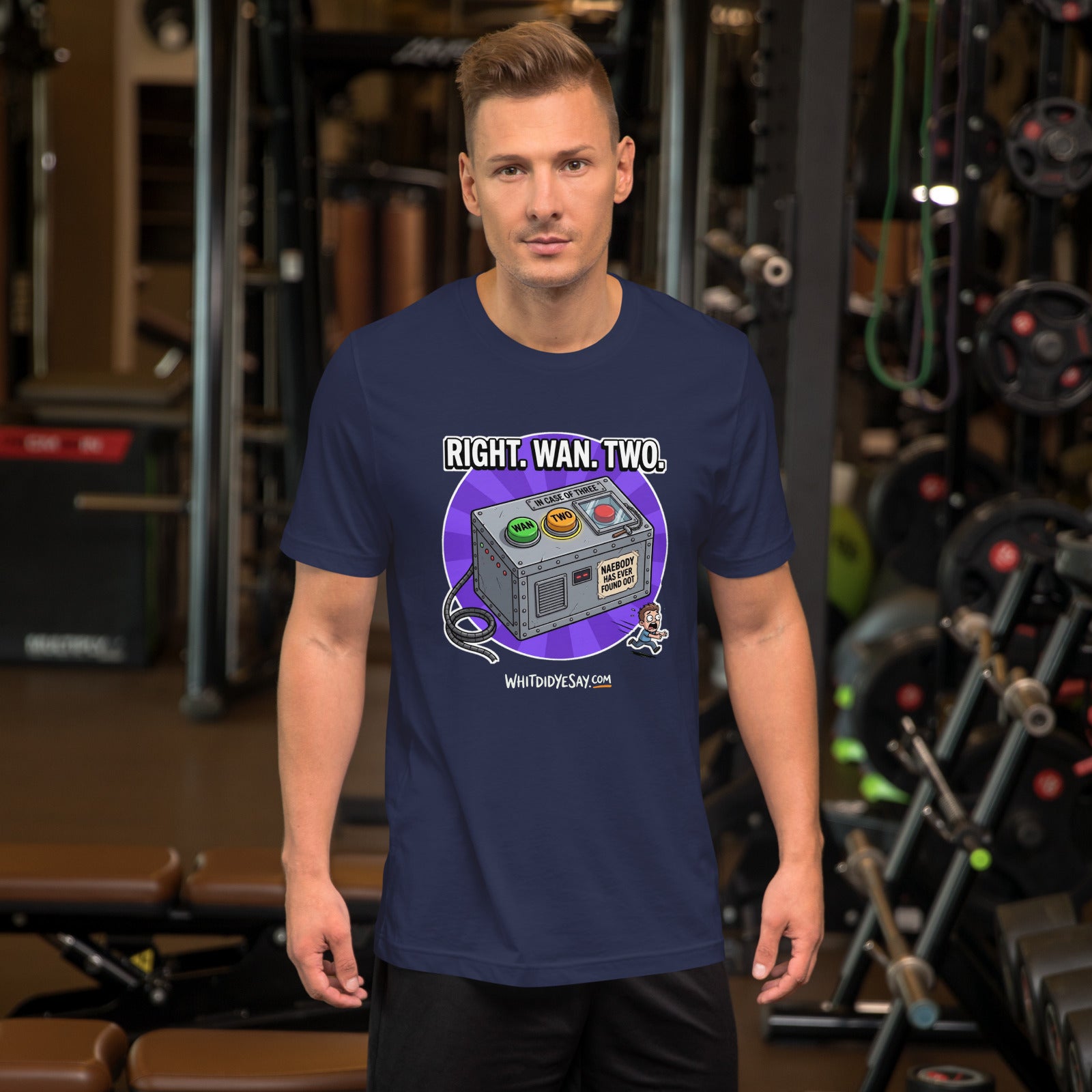 Right. Wan. Two. The Maw Tee | Navy | Men's Lifestyle