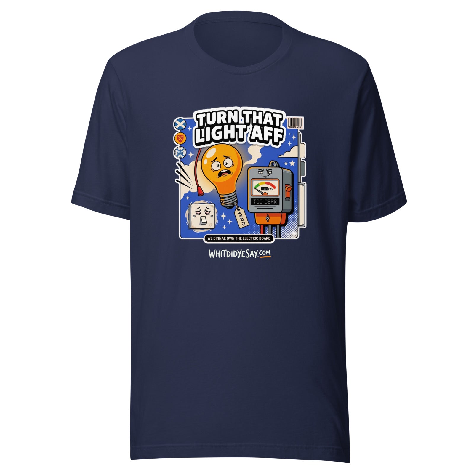 Turn That Light Aff The Maw Tee | Navy | Ghost