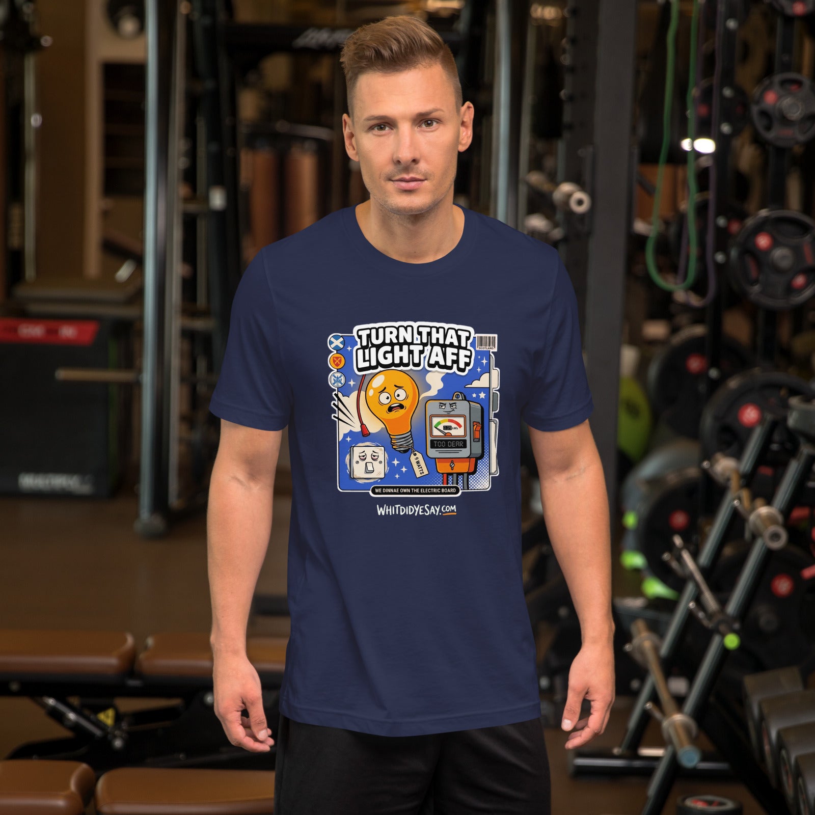 Turn That Light Aff The Maw Tee | Navy | Men's Lifestyle