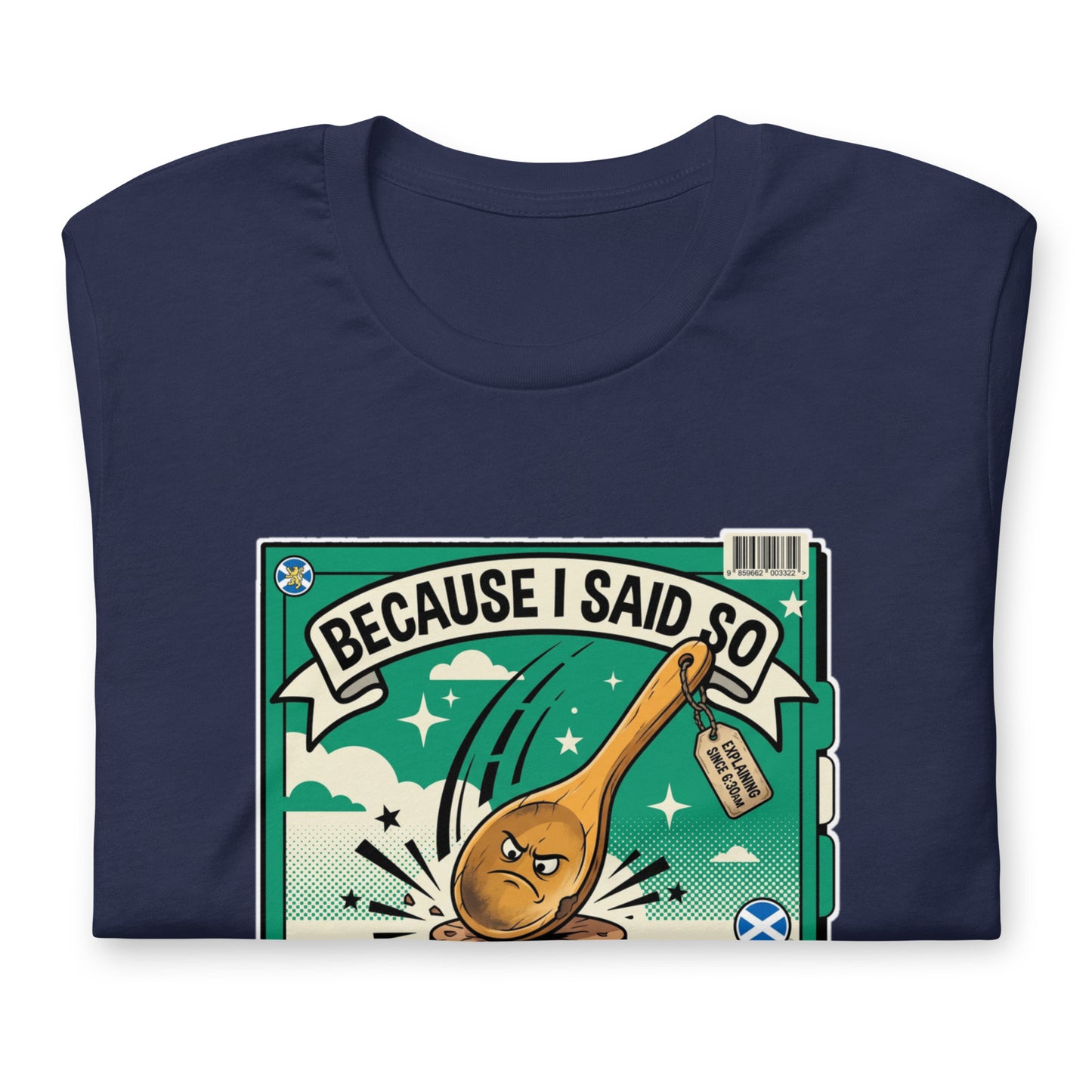 Because I Said So The Maw Tee | Navy | Folded