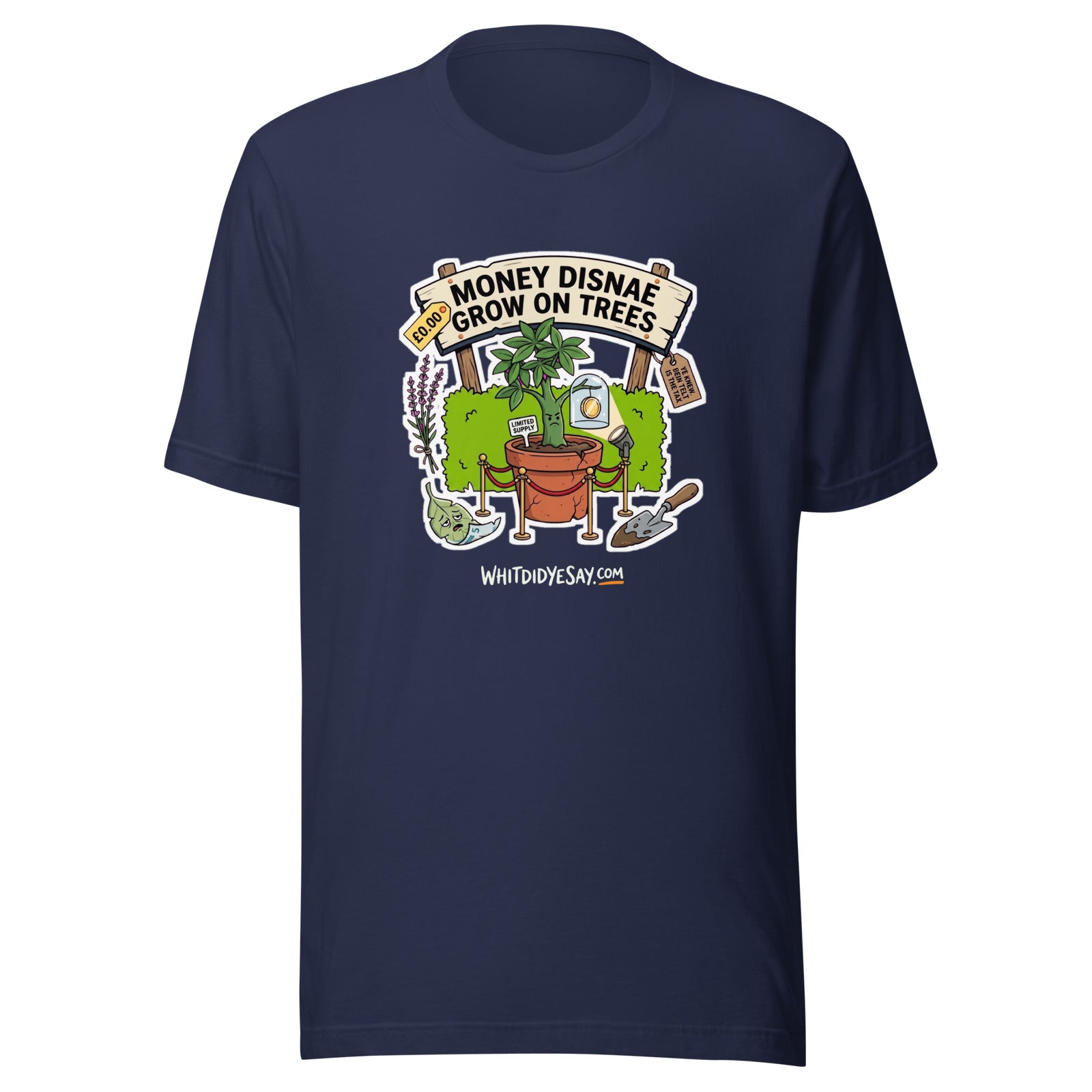 Money Disnae Grow on Trees The Maw Tee | Navy | Ghost