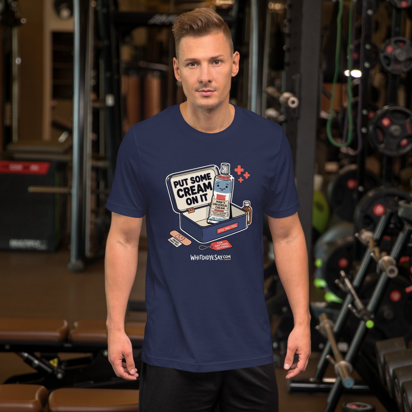 Put Some Cream on It The Maw Tee | Navy | Men's Lifestyle