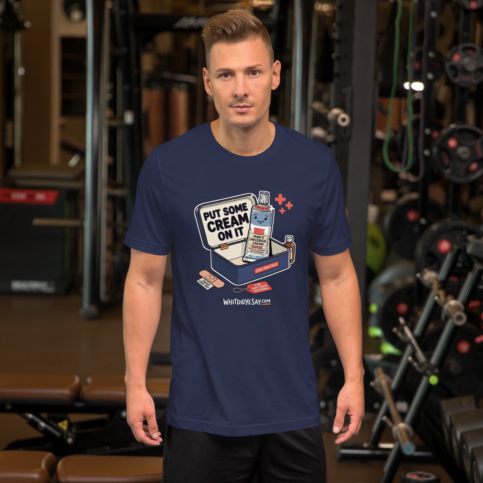 Put Some Cream on It The Maw Tee | Navy | Men's Lifestyle