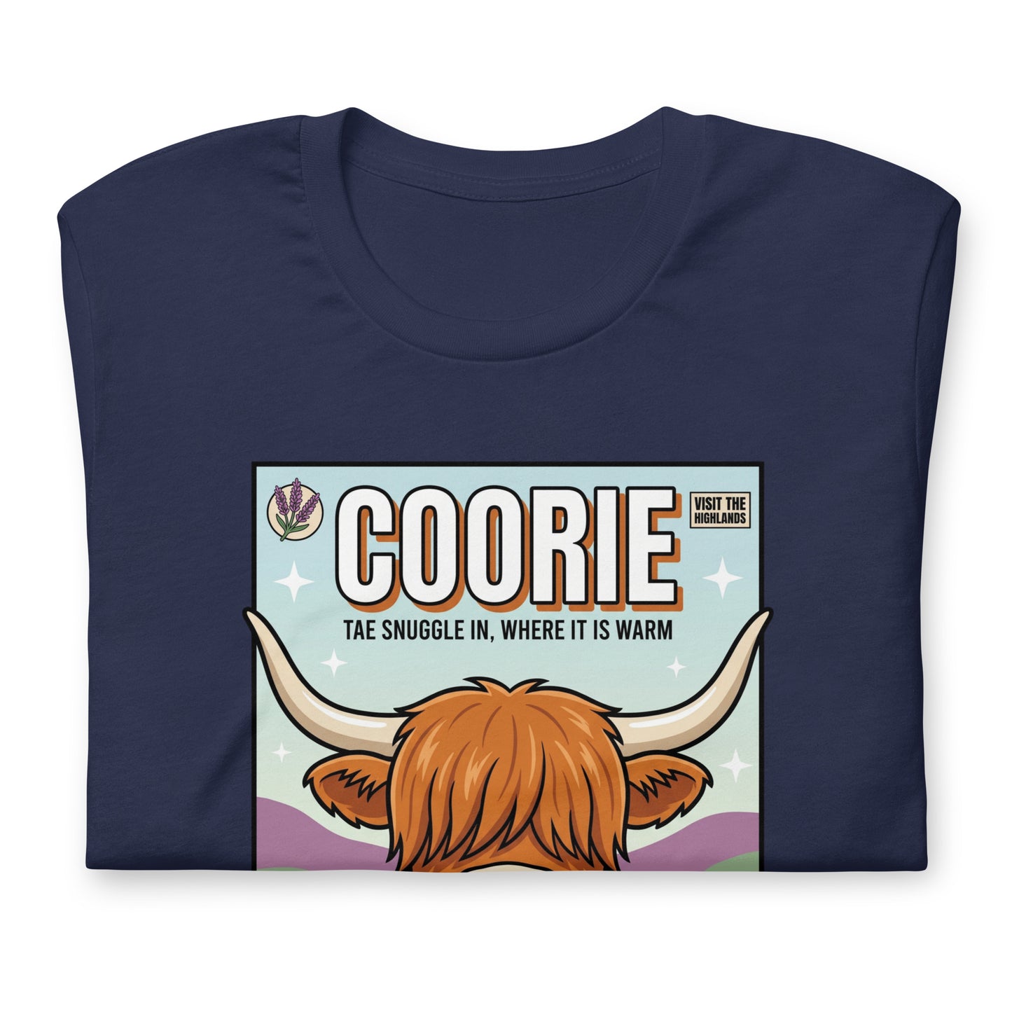 COORIE - The Full Scottish Tee | Navy | Women's Lifestyle