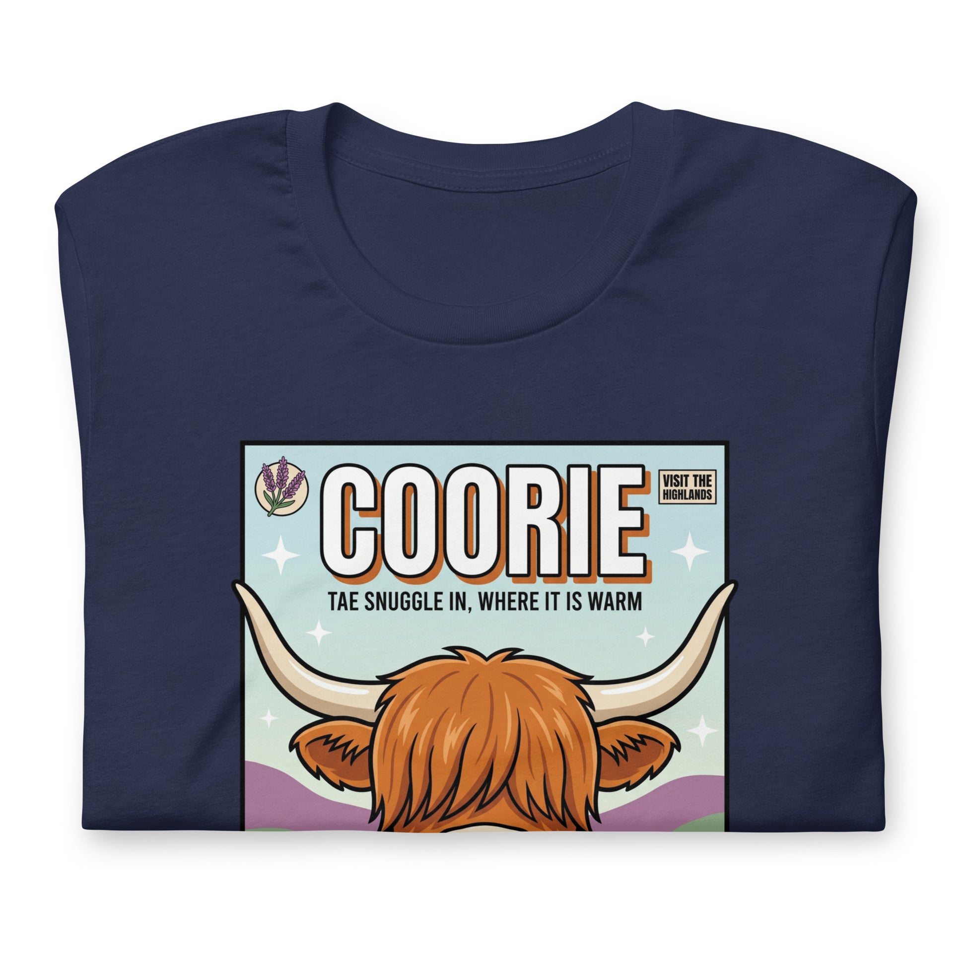 COORIE - The Full Scottish Tee | Navy | Women's Lifestyle