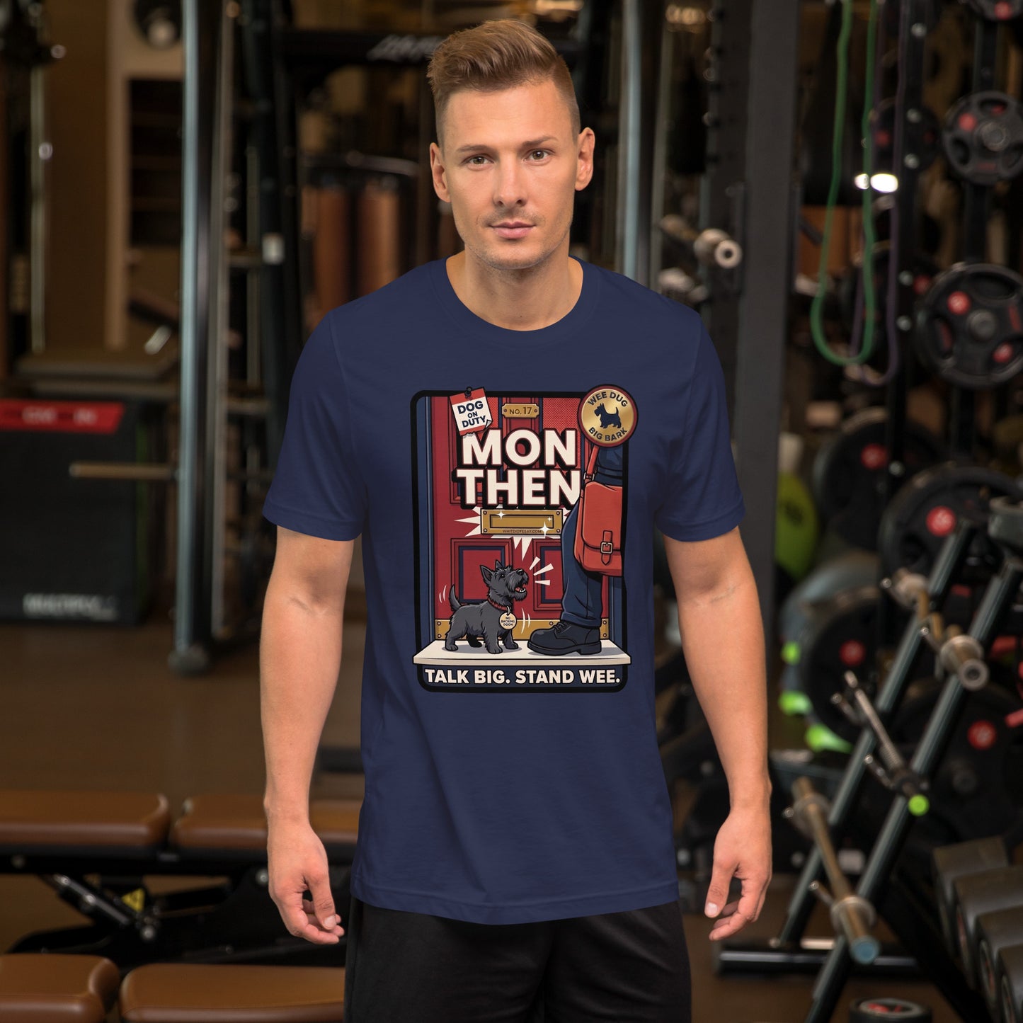 MON THEN - The Full Scottish Tee | Navy | Men's Lifestyle
