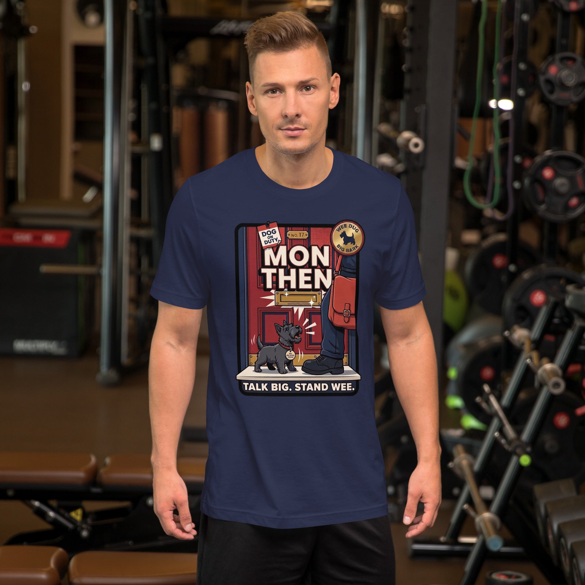 MON THEN - The Full Scottish Tee | Navy | Men's Lifestyle